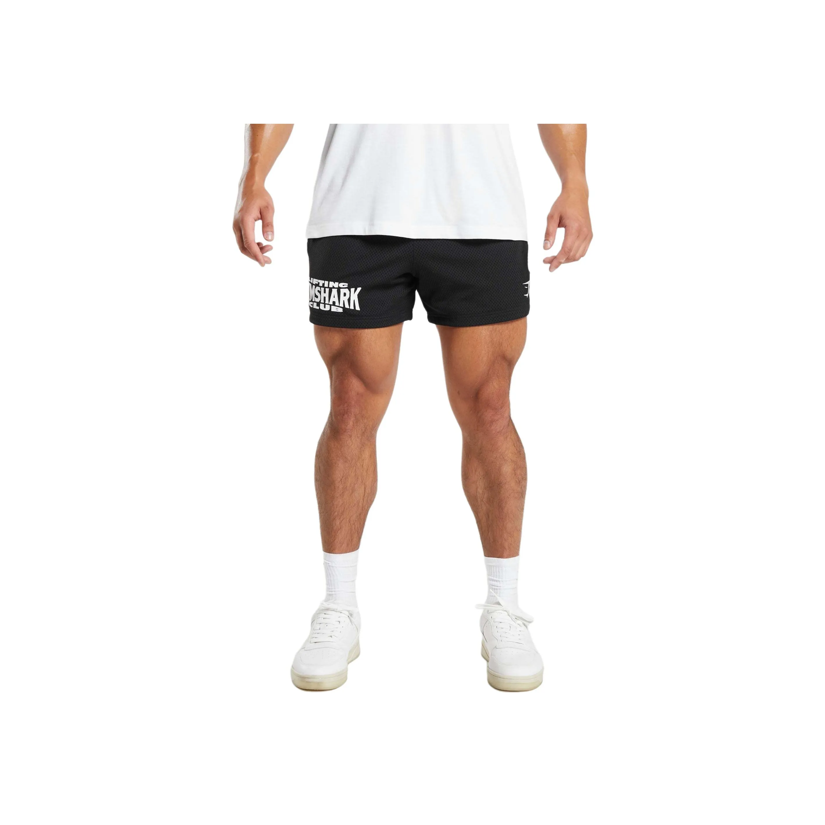 GYMSHARK LIFTING CLUB MESH 5' SHORTS Casual Shorts Men's Black