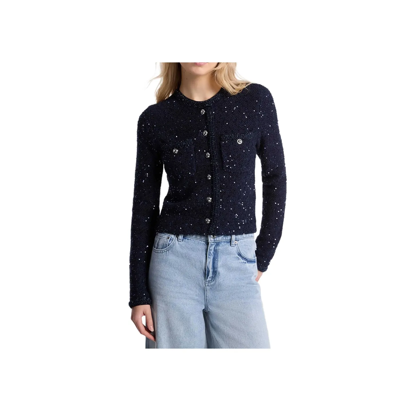 MICHAEL KORS SS25 Трикотаж Женский Темно-синий