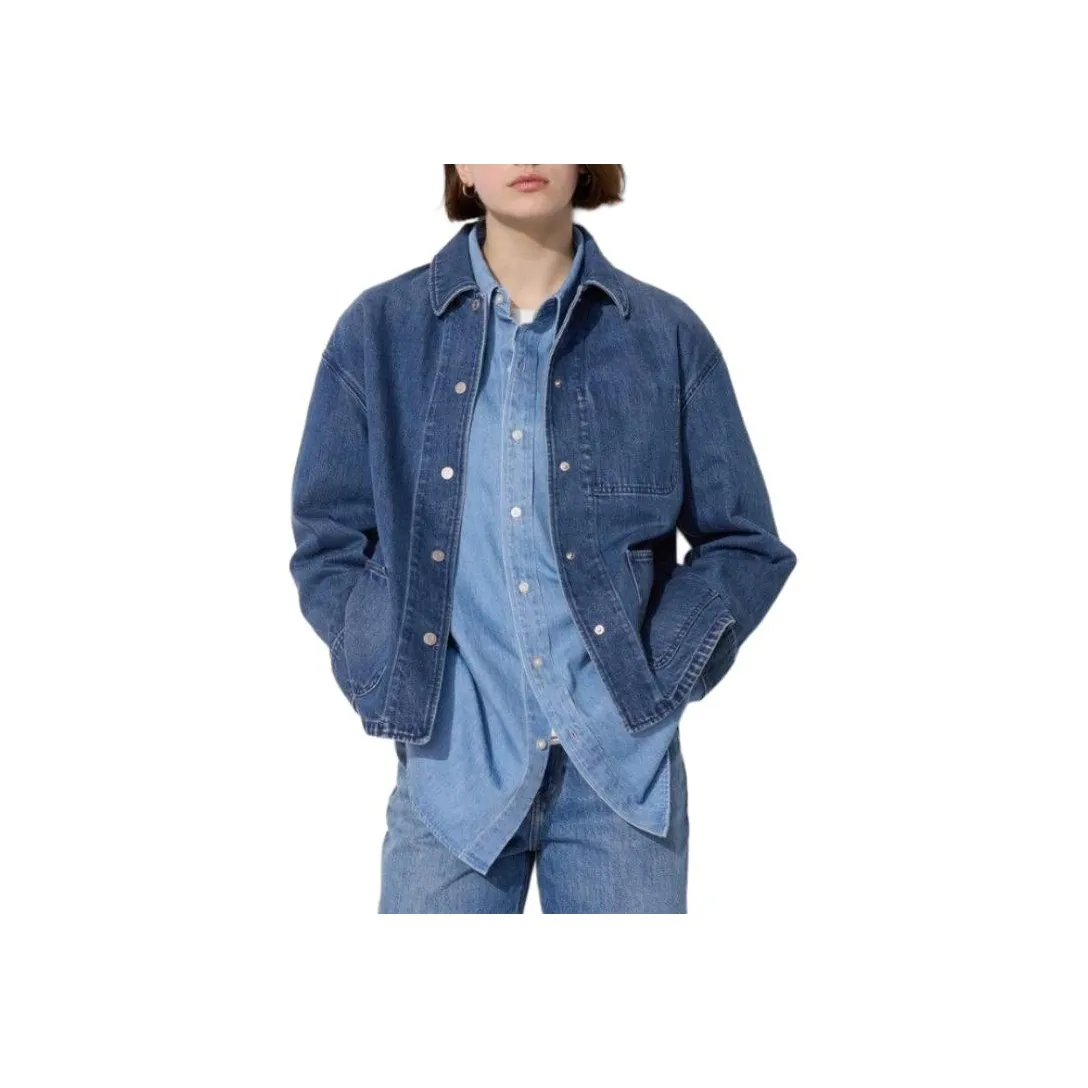 UNIQLO Denim Jacket Women's Royal Blue