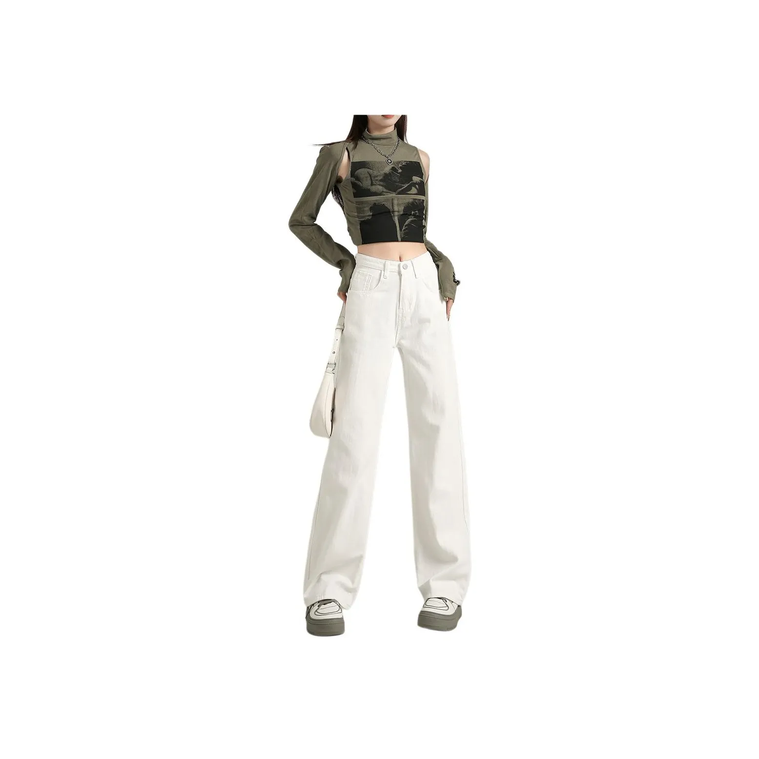 FOREVER 21 Jeans Women's White