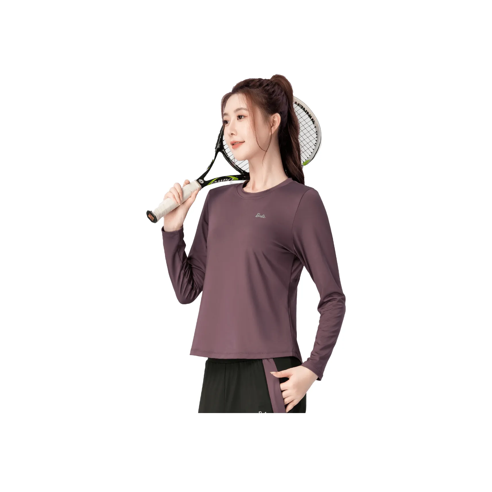 Barbie Yoga T Shirt Women's Purple