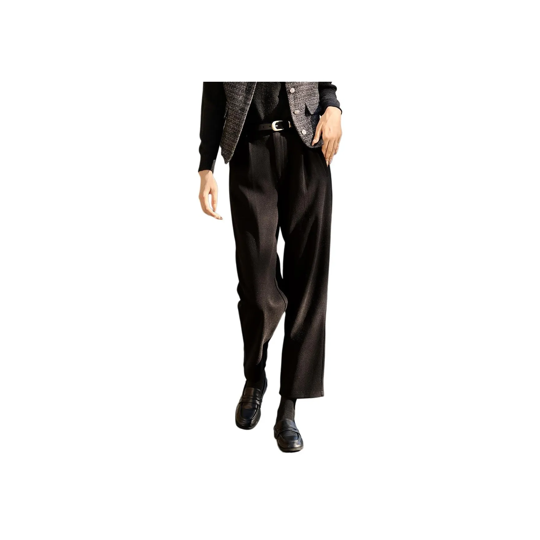 Mo Han Yi Mei Casual Pants Women's Black