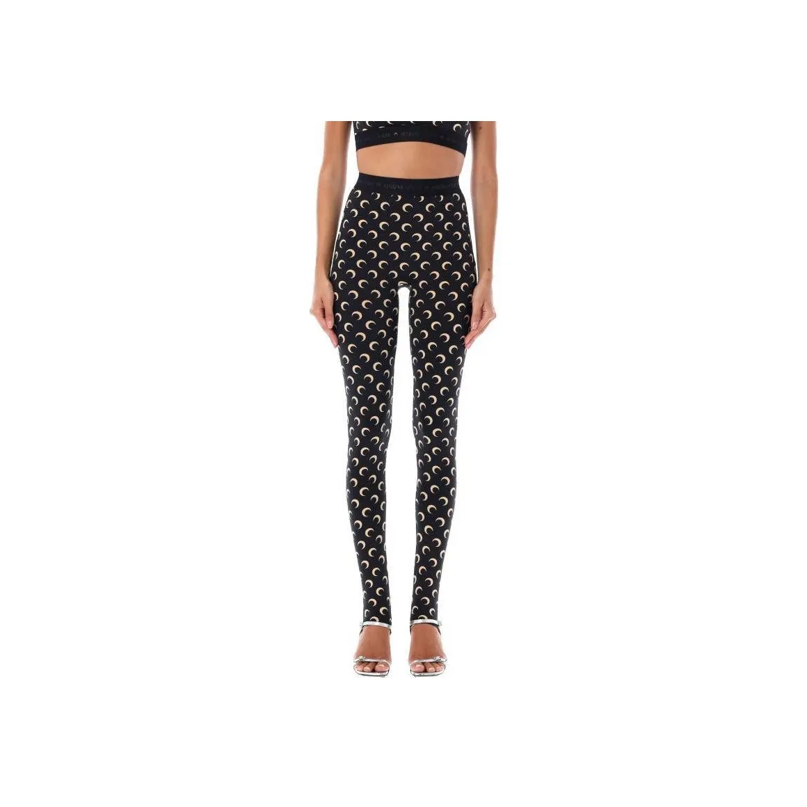 Marine Serre Fuseaux Moon Printed Leggings