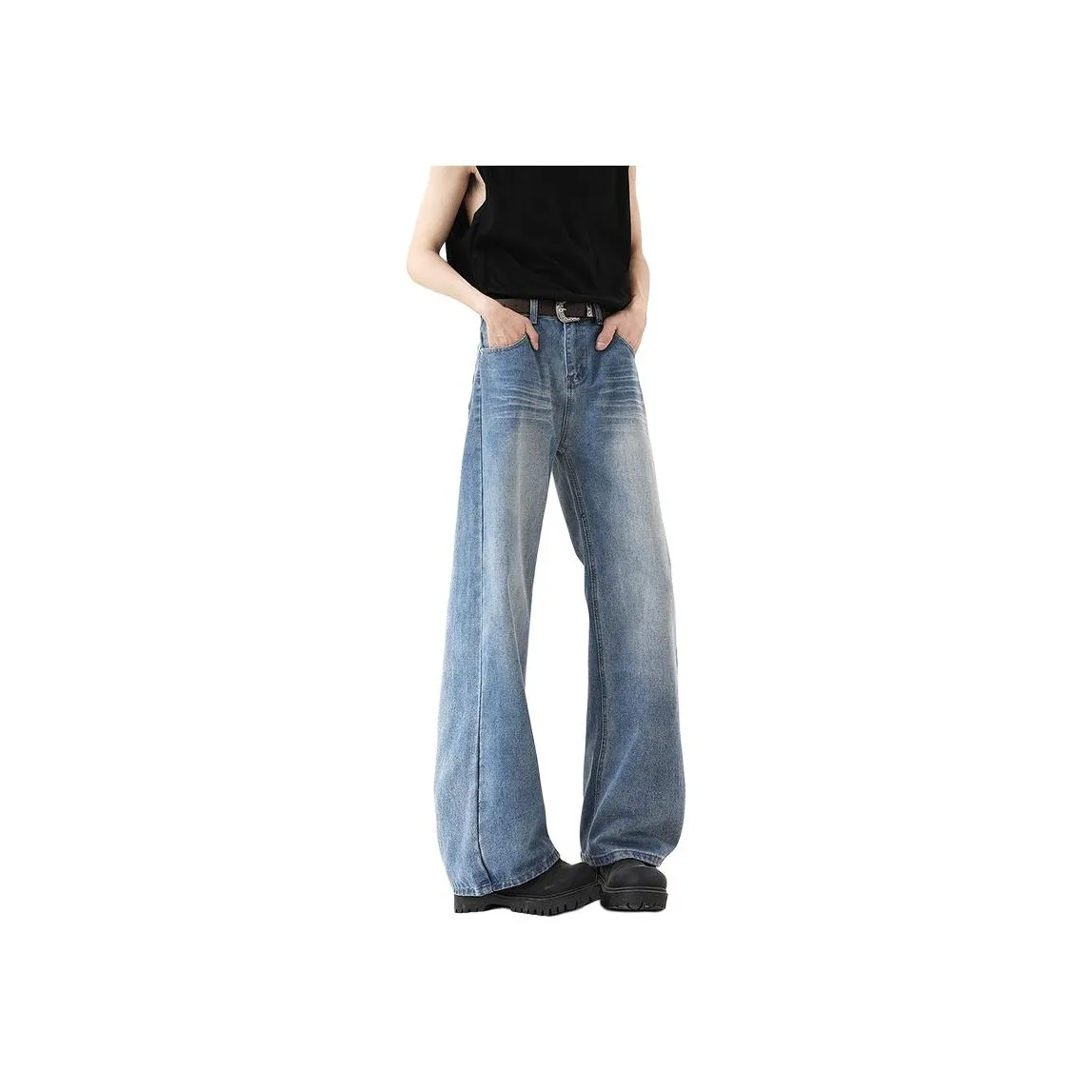 Menglaini Jeans Unisex