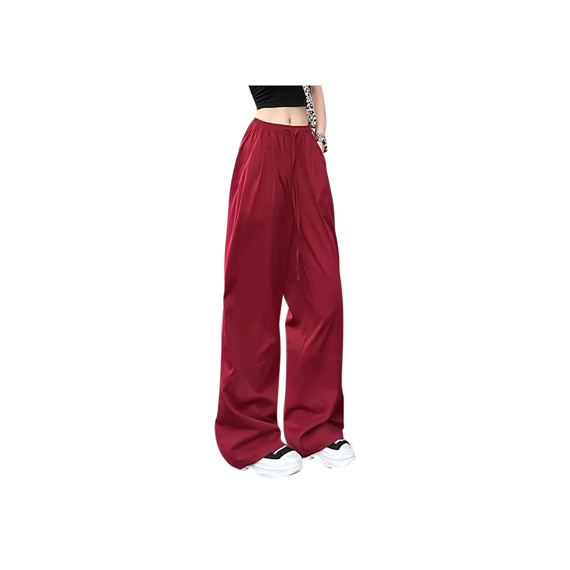 Ya Sheep People Повседневные брюки Женские Красные