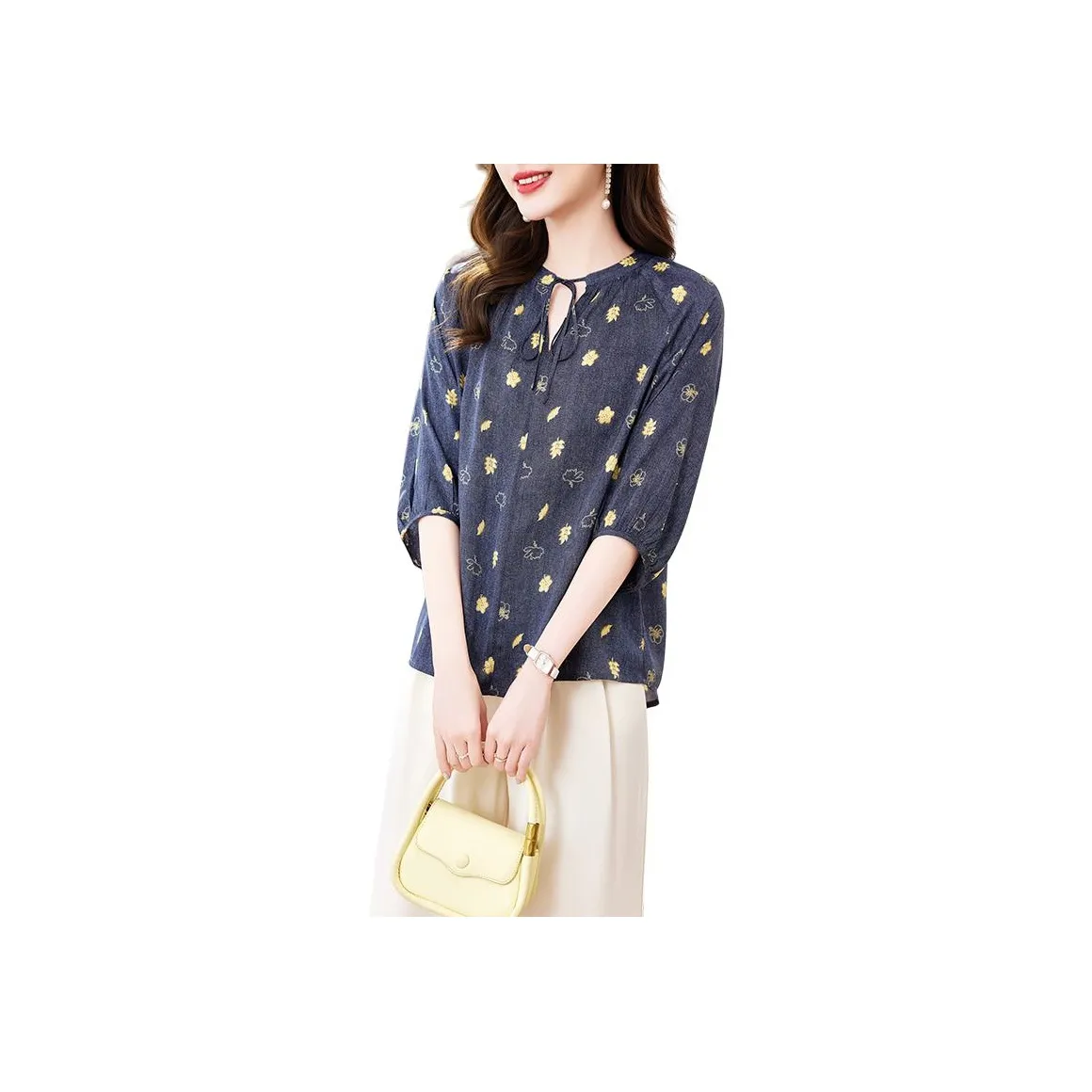 Yi Mengyuan Shirts Women's Denim Blue