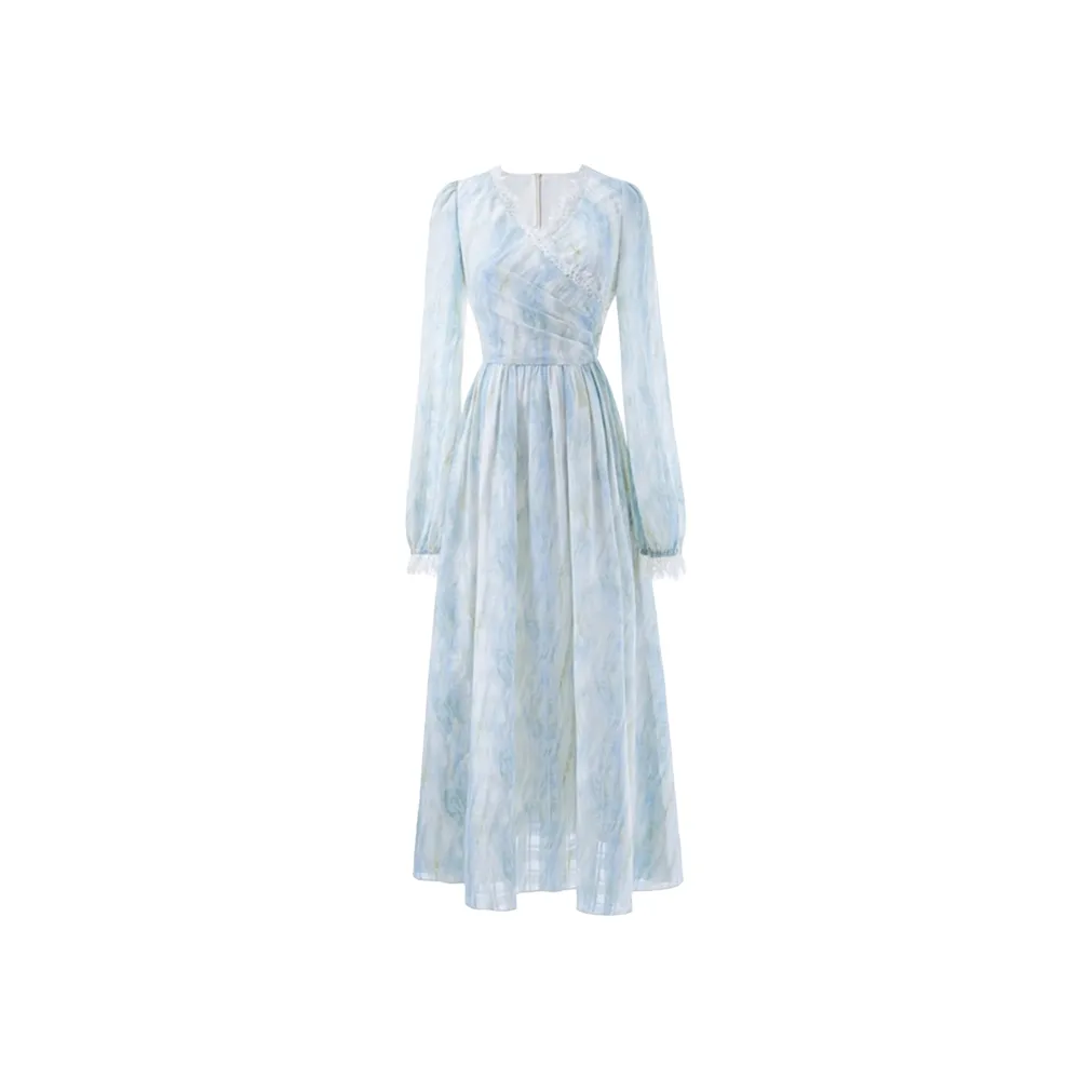JOSR Long Sleeved Dress Women's Light Blue
