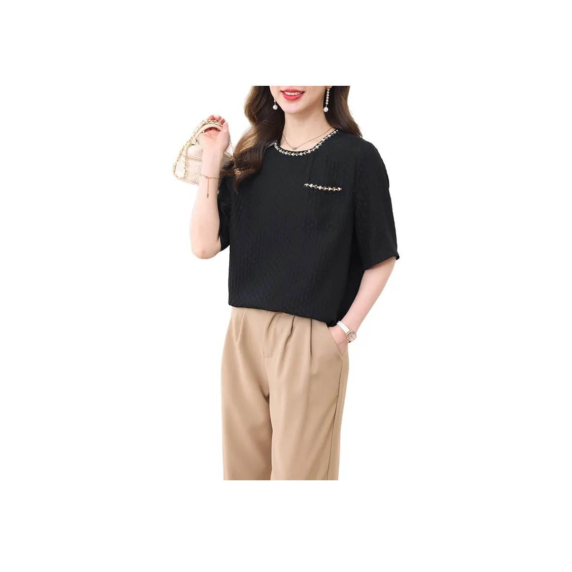 Yi Mengyuan Shirts Women's Black