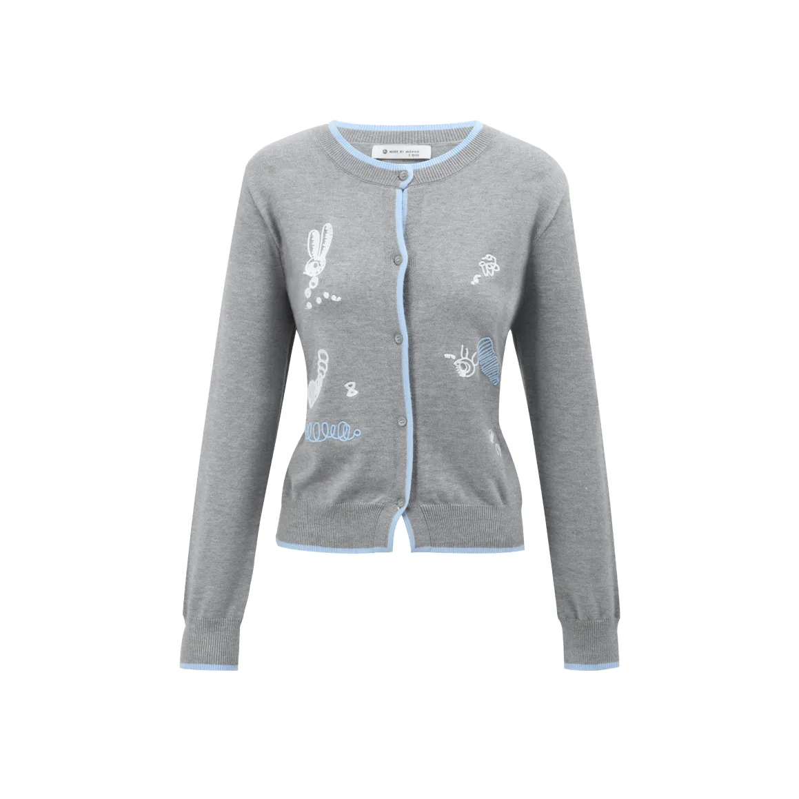 MISHOW Cardigan Women's Gray & Blue