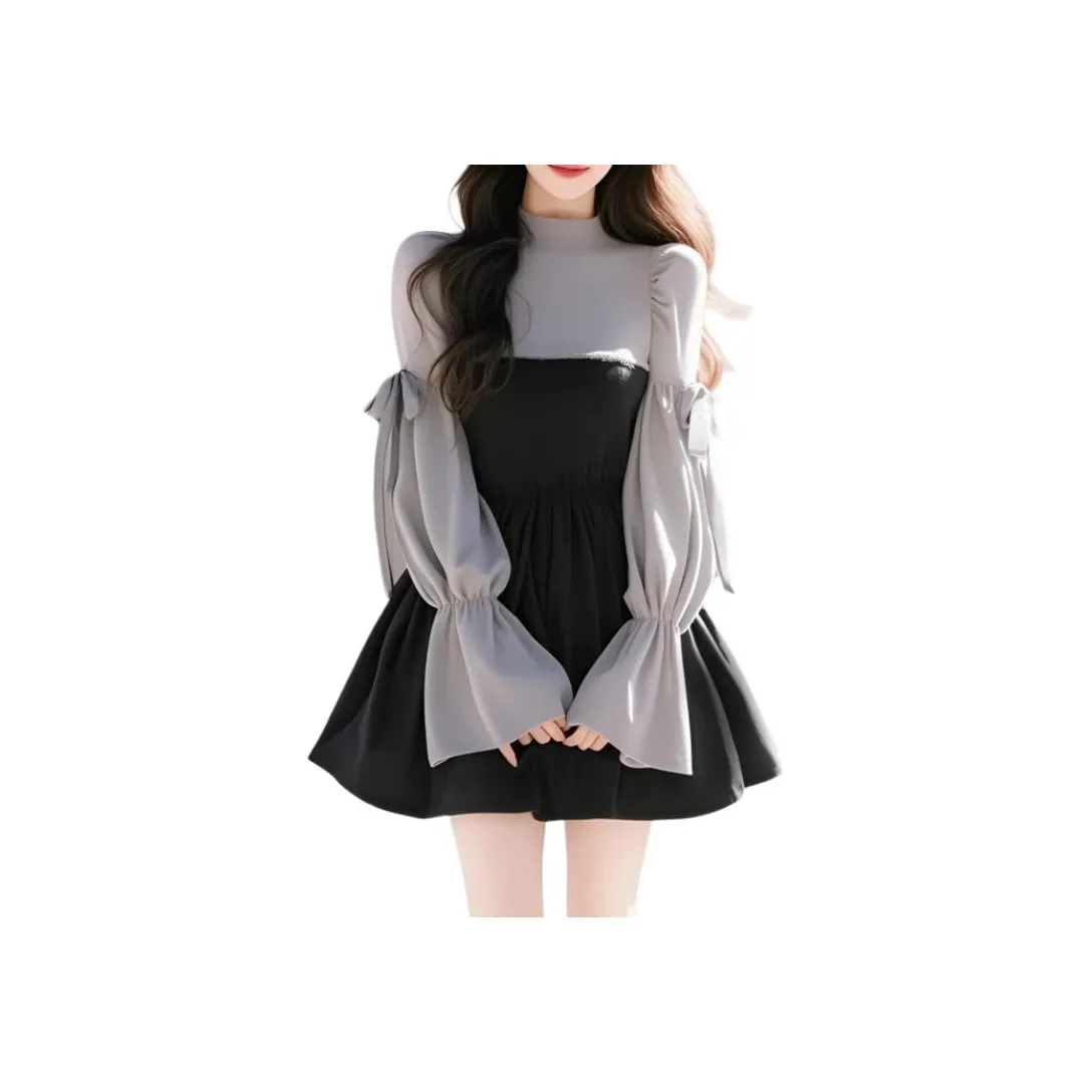 Pear 99 Длинное платье с длинными рукавами женское