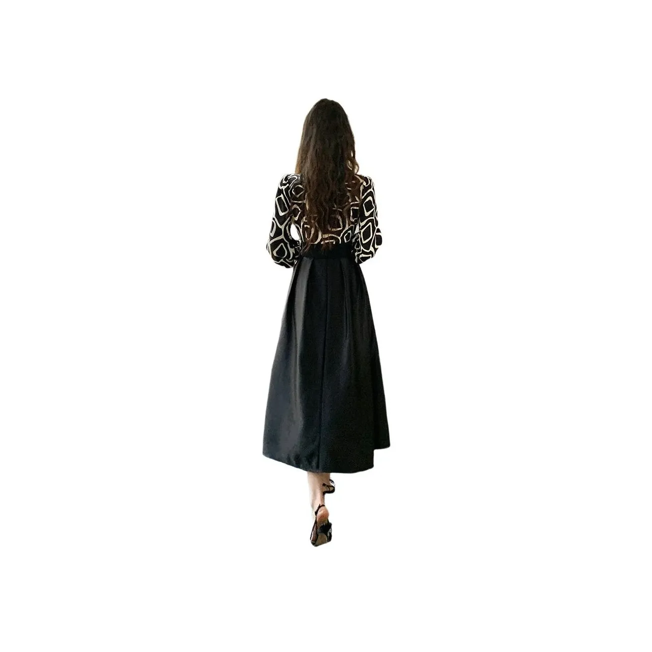 PLANE DRIFT Long Sleeved Dress Women's Black