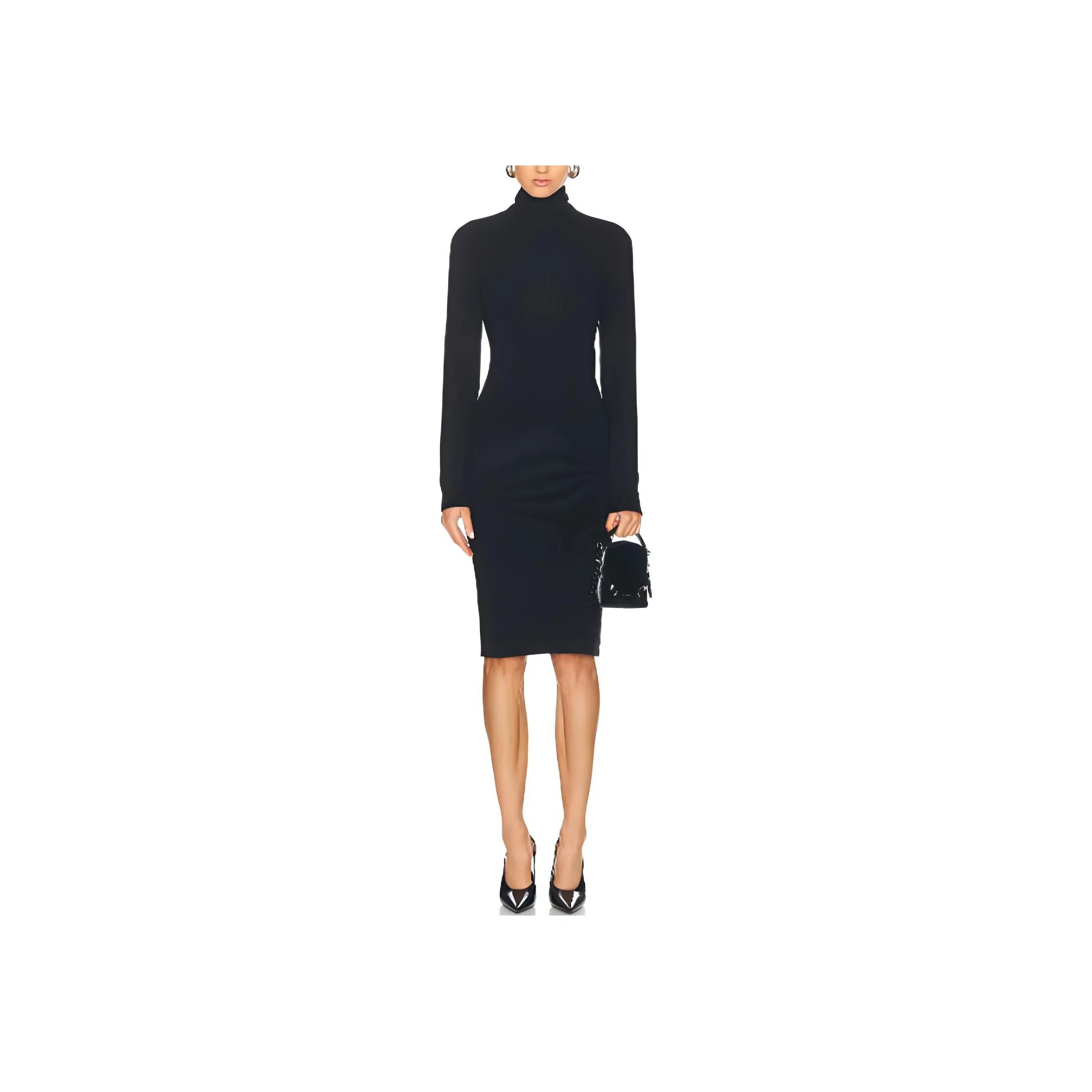 Givenchy Backless Long Sleeved Dress