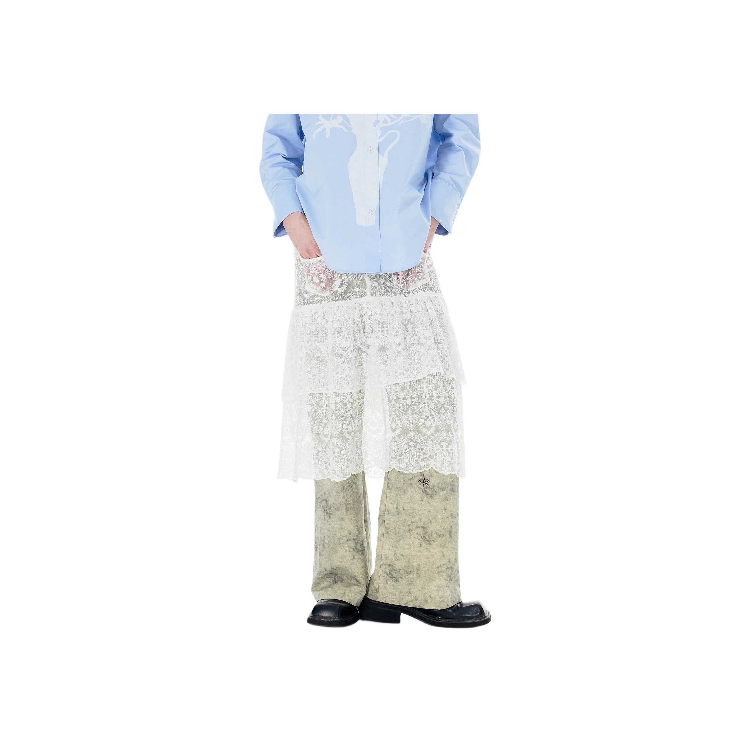 Apriority Clothing Casual Pants Unisex White