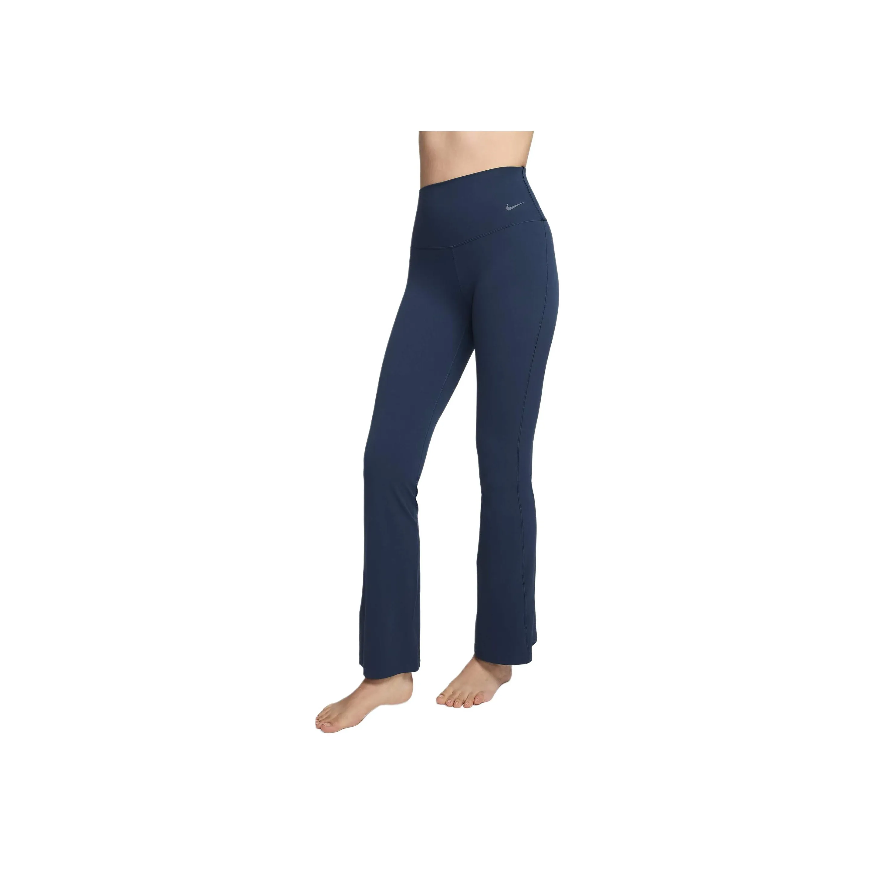 Nike Zenvy High Waisted Flared Leggings Sports Pants Unisex Marine Blue