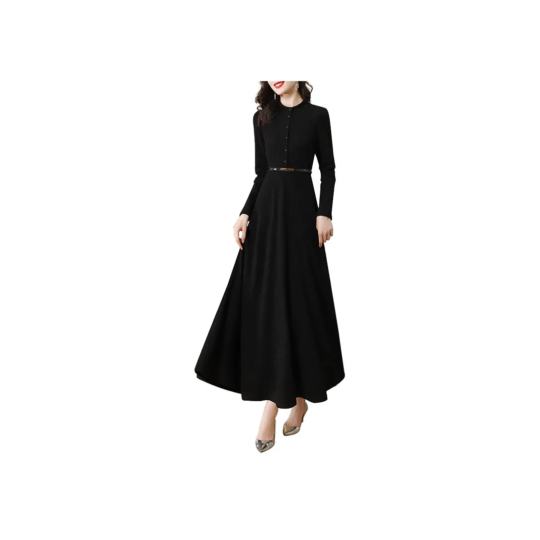 Cypress House Long Sleeved Dress Women's Black