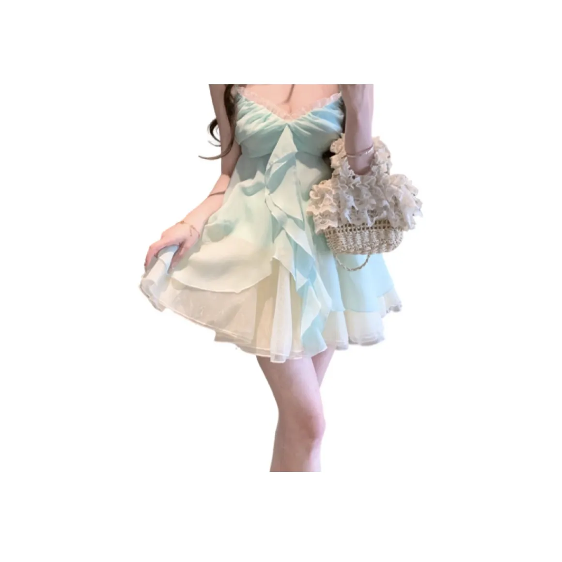 YICHEN Мятно-зеленый Женские Слиплатья