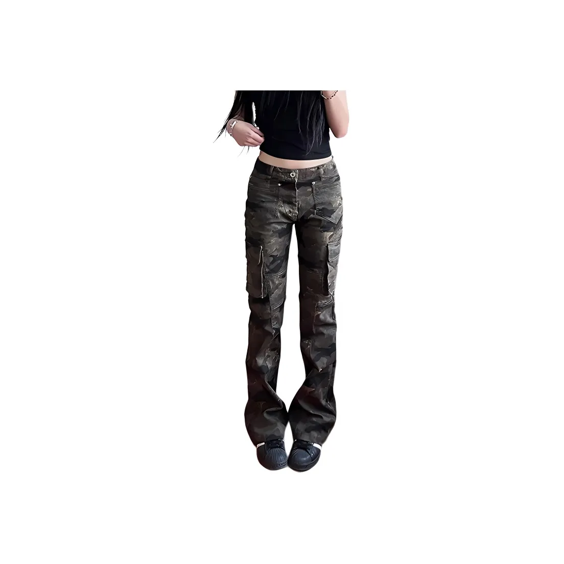 BENGEN Cargo Pants Women's Camouflage