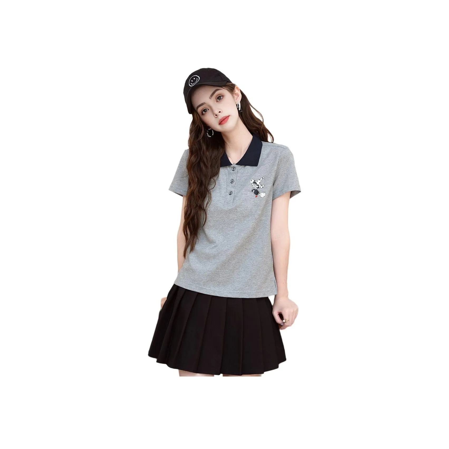 FAWENXIANGZI T Shirt Women's Heather Gray