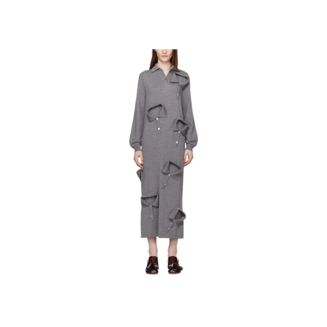MOSCHINO Long Sleeved Dress Women's Gray