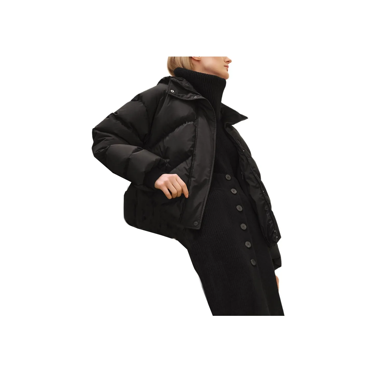 HERMES Down Jacket Women's Black