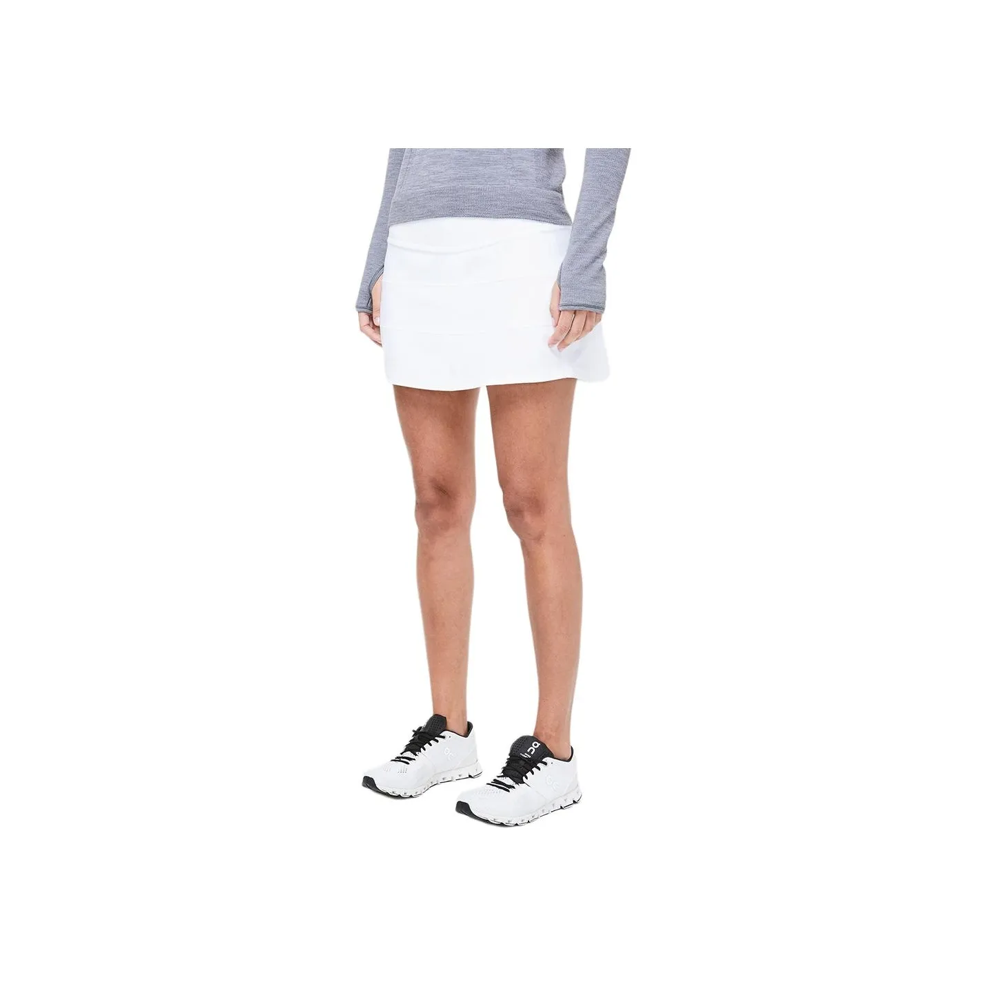 Lululemon Pace Rival REG Casual Short Skirts Women's White