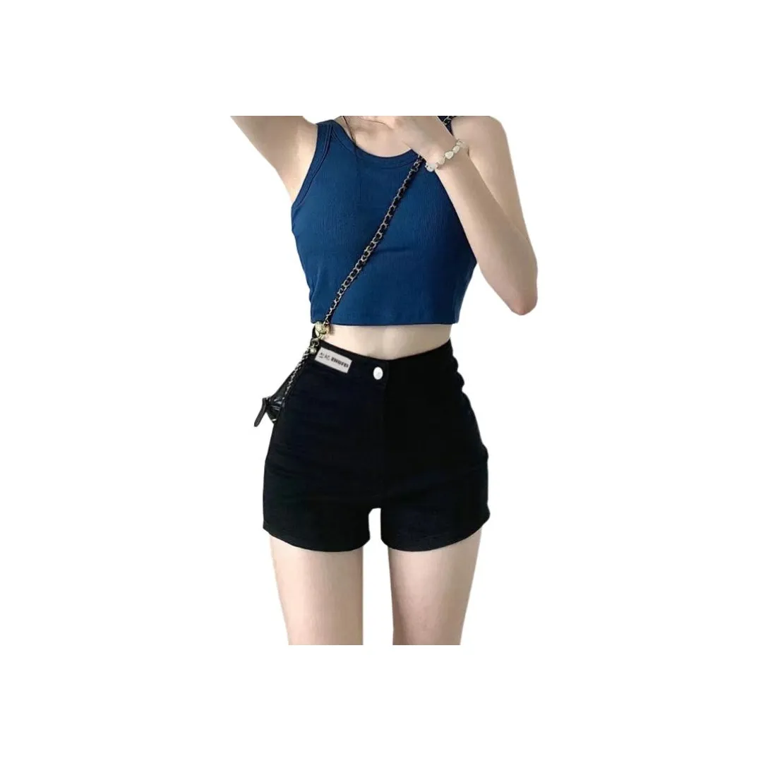 Concubine Zhu Denim Shorts Women's Black