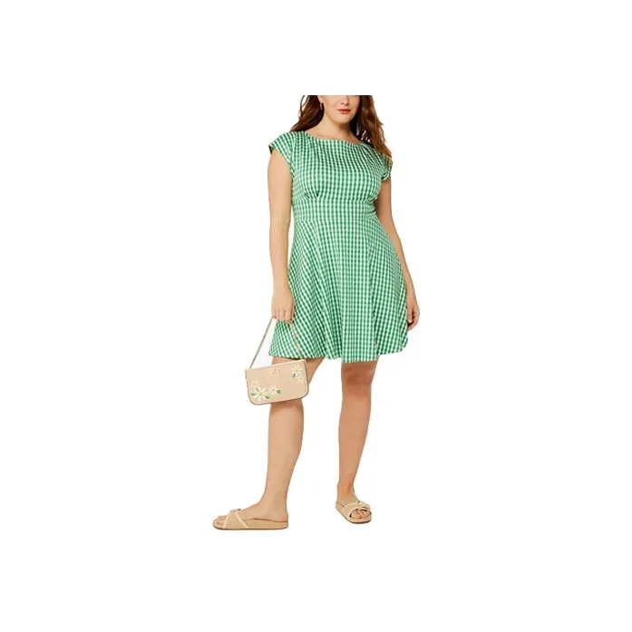 Kate Spade SS24 Short Sleeved Dress Women's Fresh Green