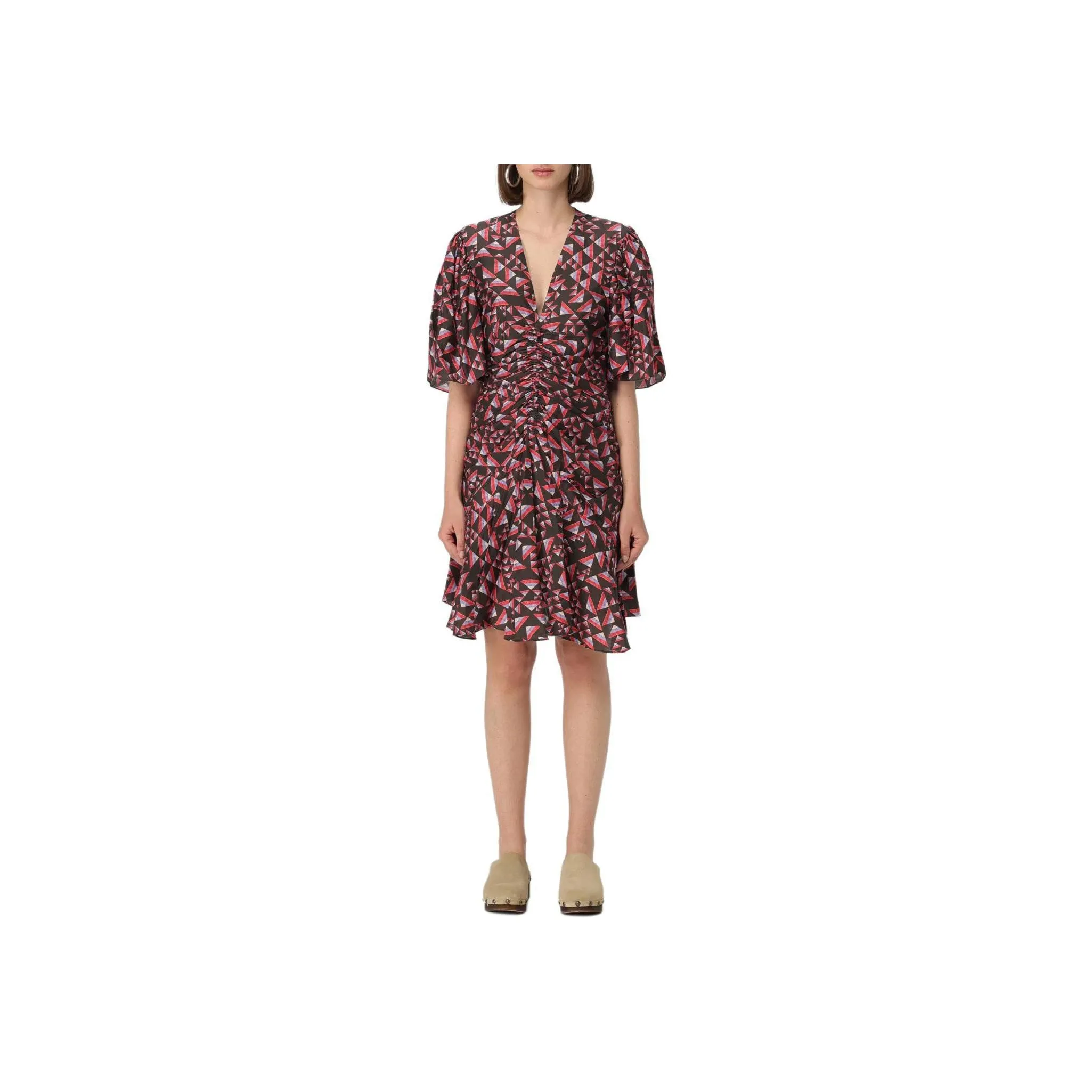 ISABEL MARANT Lienne Ruched Mini Dress