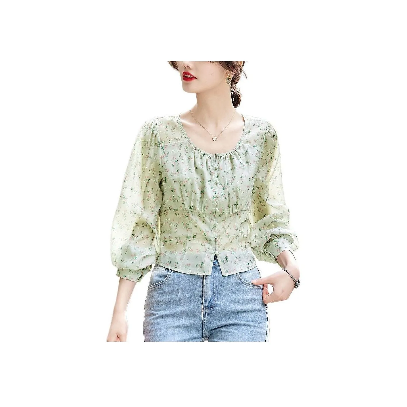 Dme Серо-зеленые Женские Рубашки