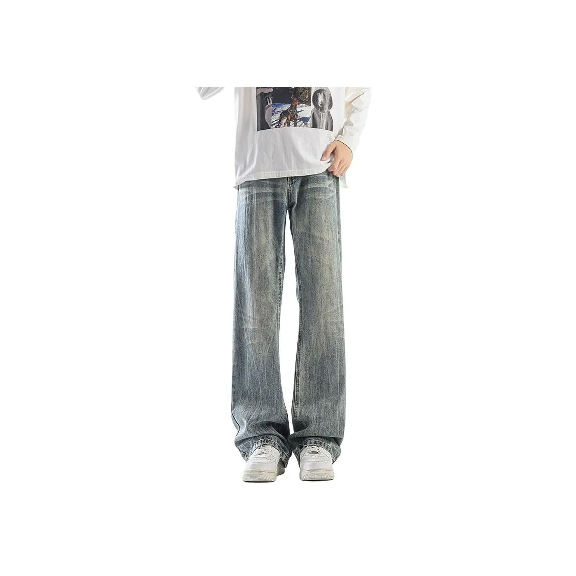 Antioffice Jeans Unisex Blue