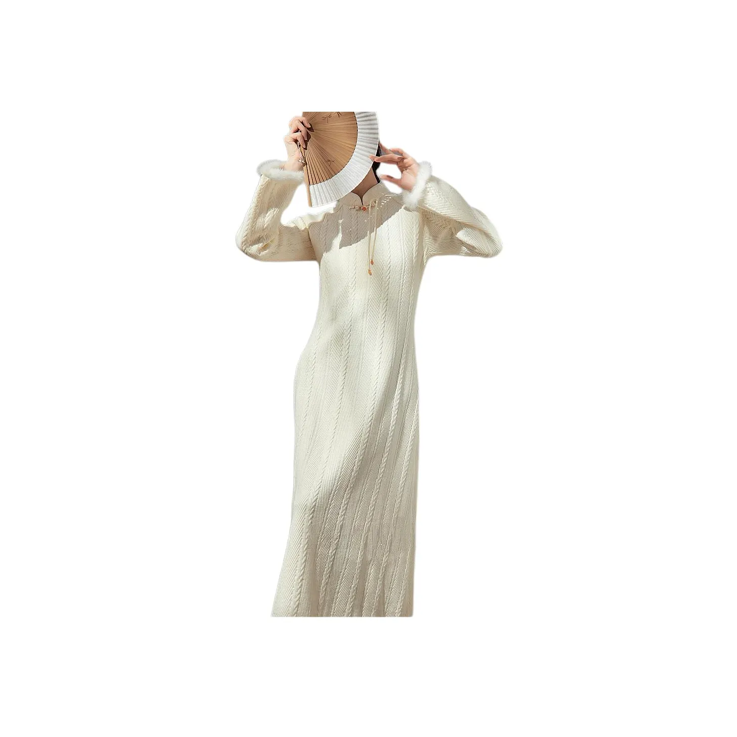 DESIGNER UNCLE Long-Sleeved Dresses Women's Ecru