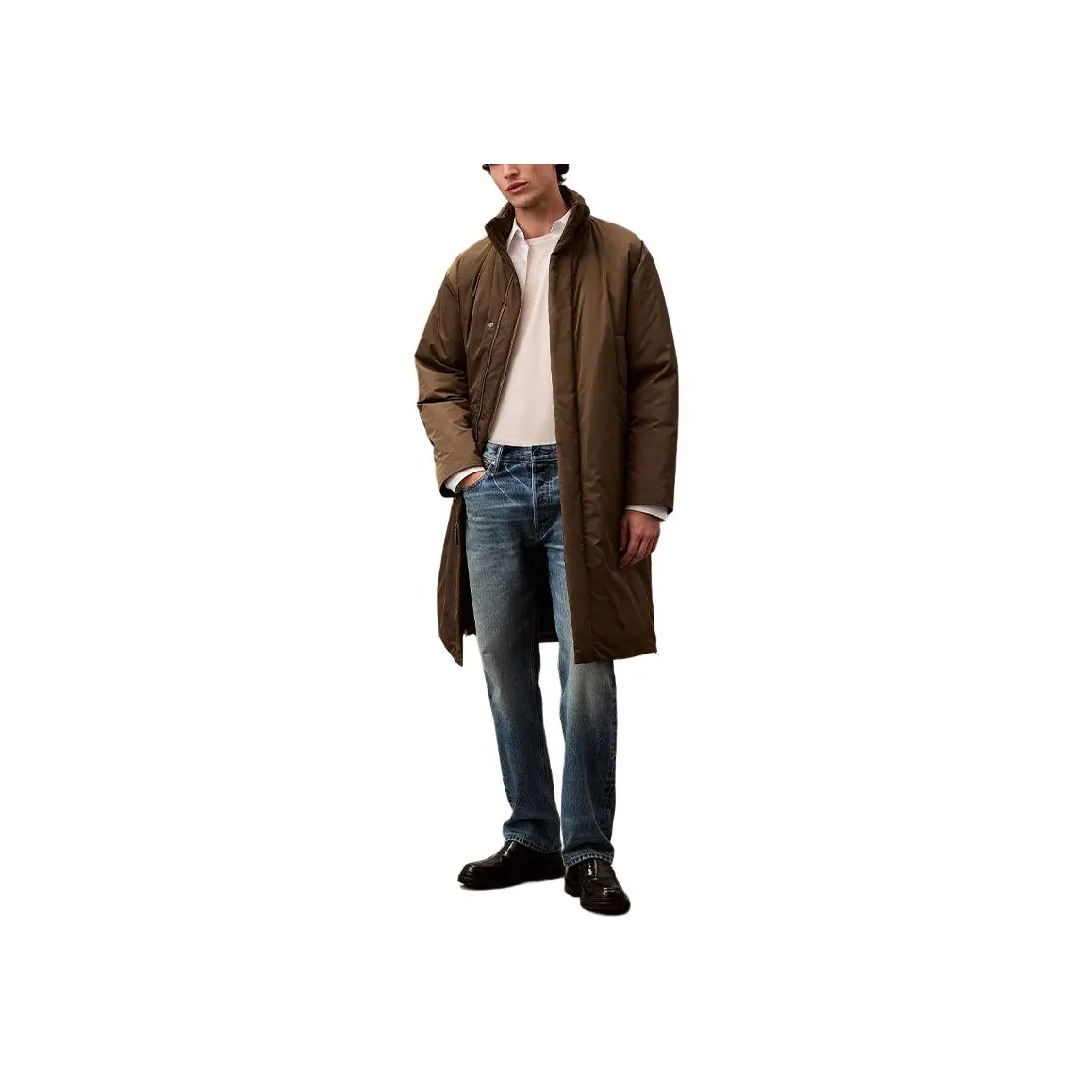 CALVIN KLEIN Parka Coats Unisex Brown