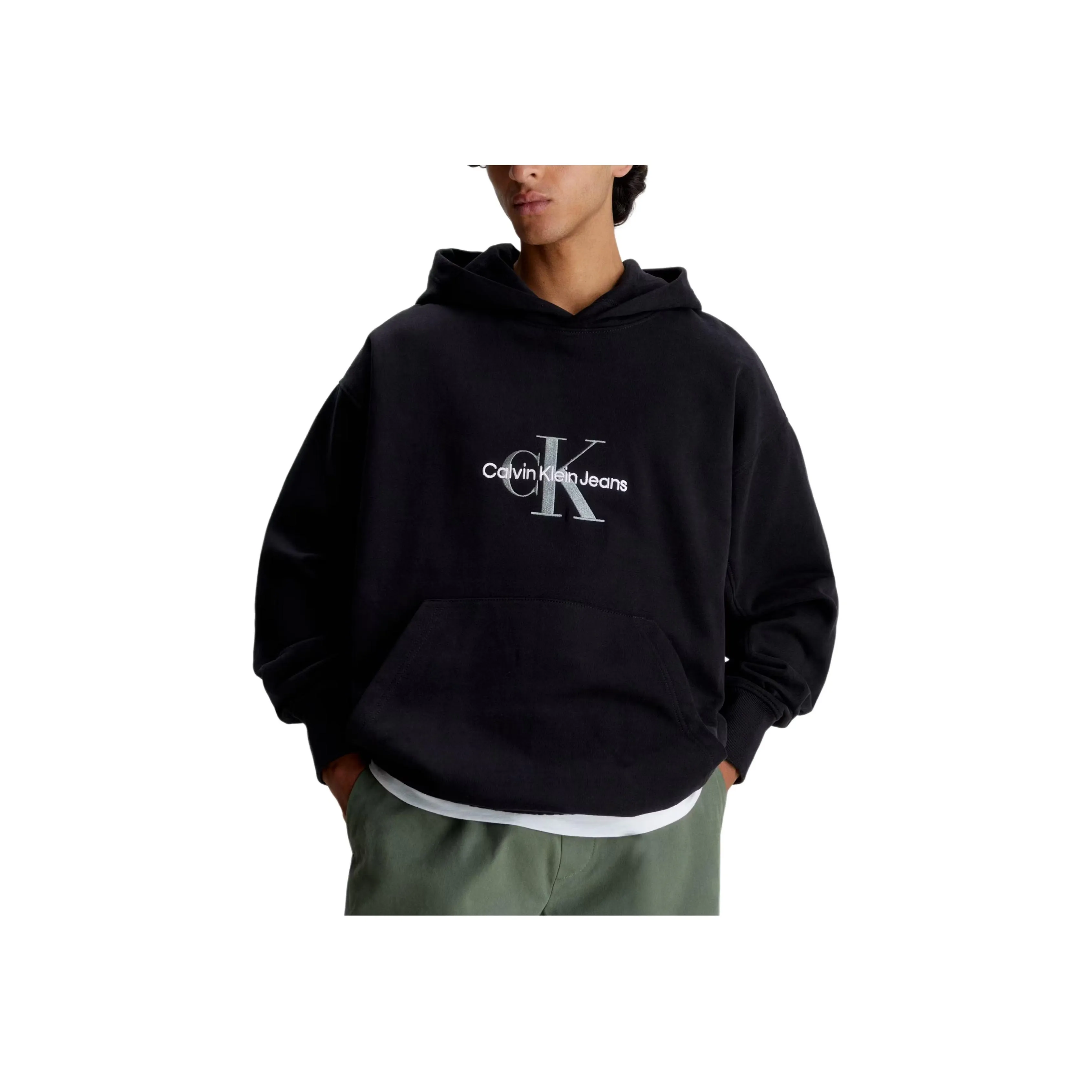 Calvin Klein Archival Monologo Logo embroidered Hoodie