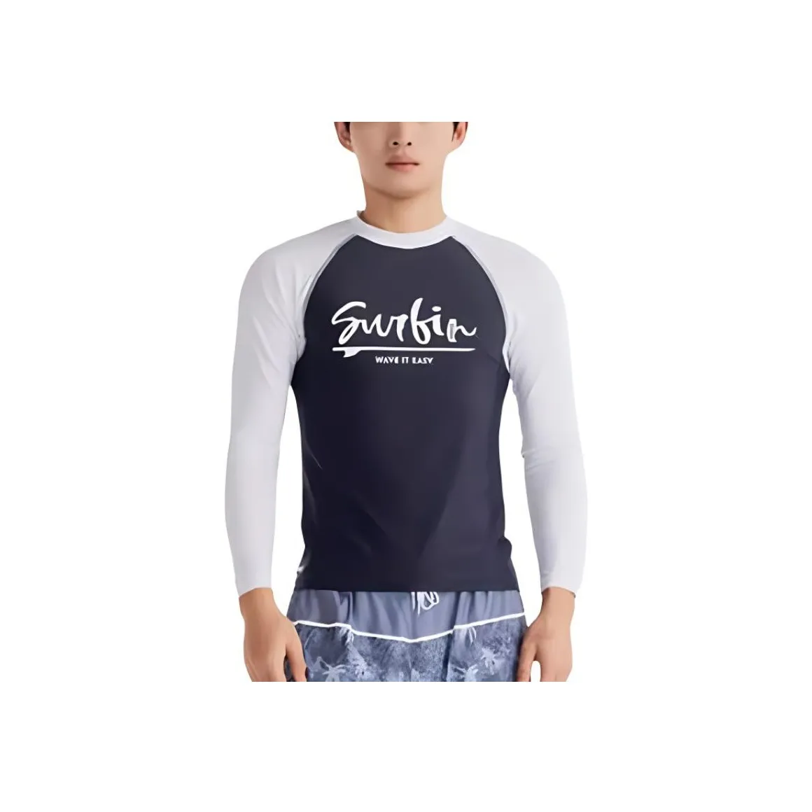 DECATHLON Мужский дайвинг-костюм Серо-голубой Снег