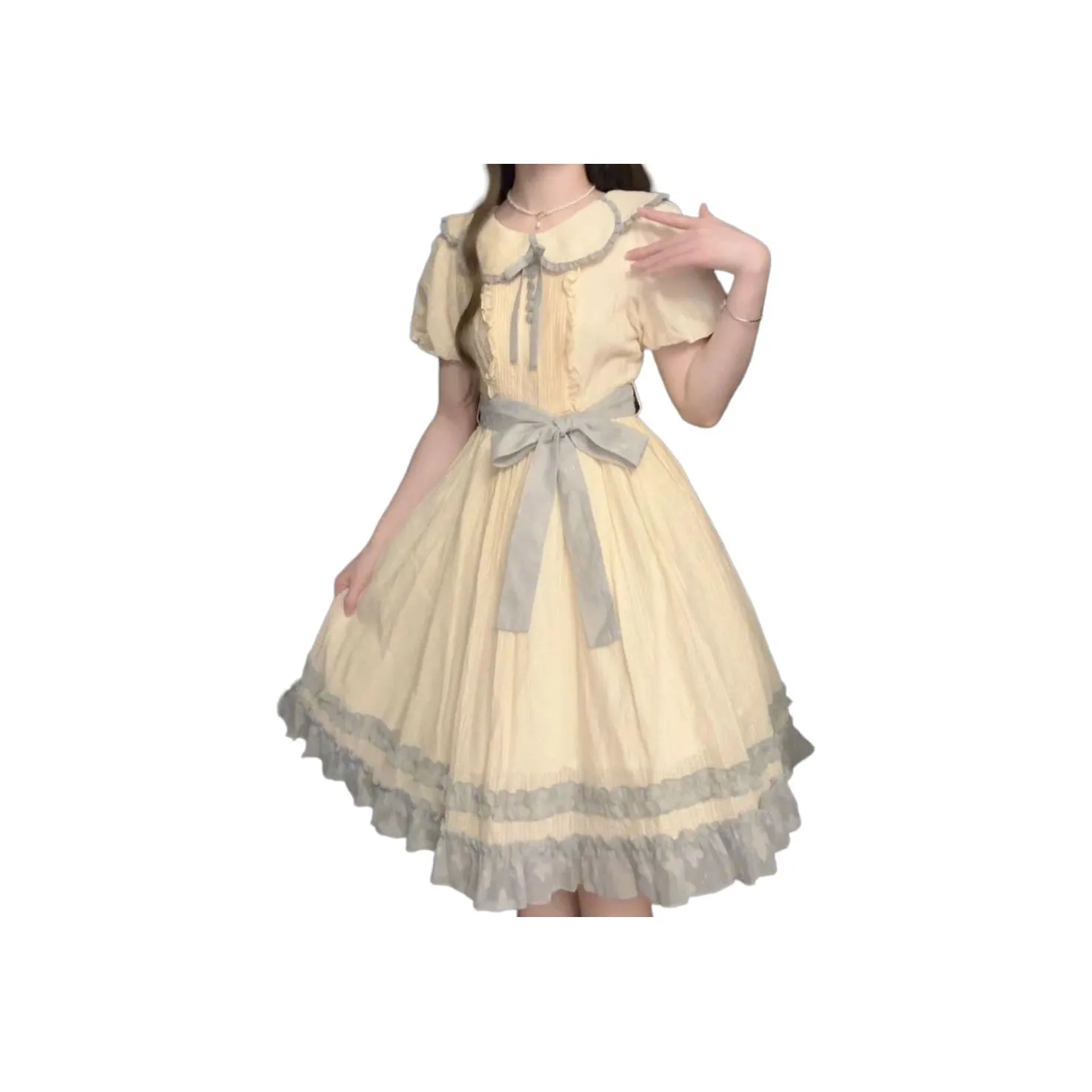 LAKESI Короткое платье с короткими рукавами женское