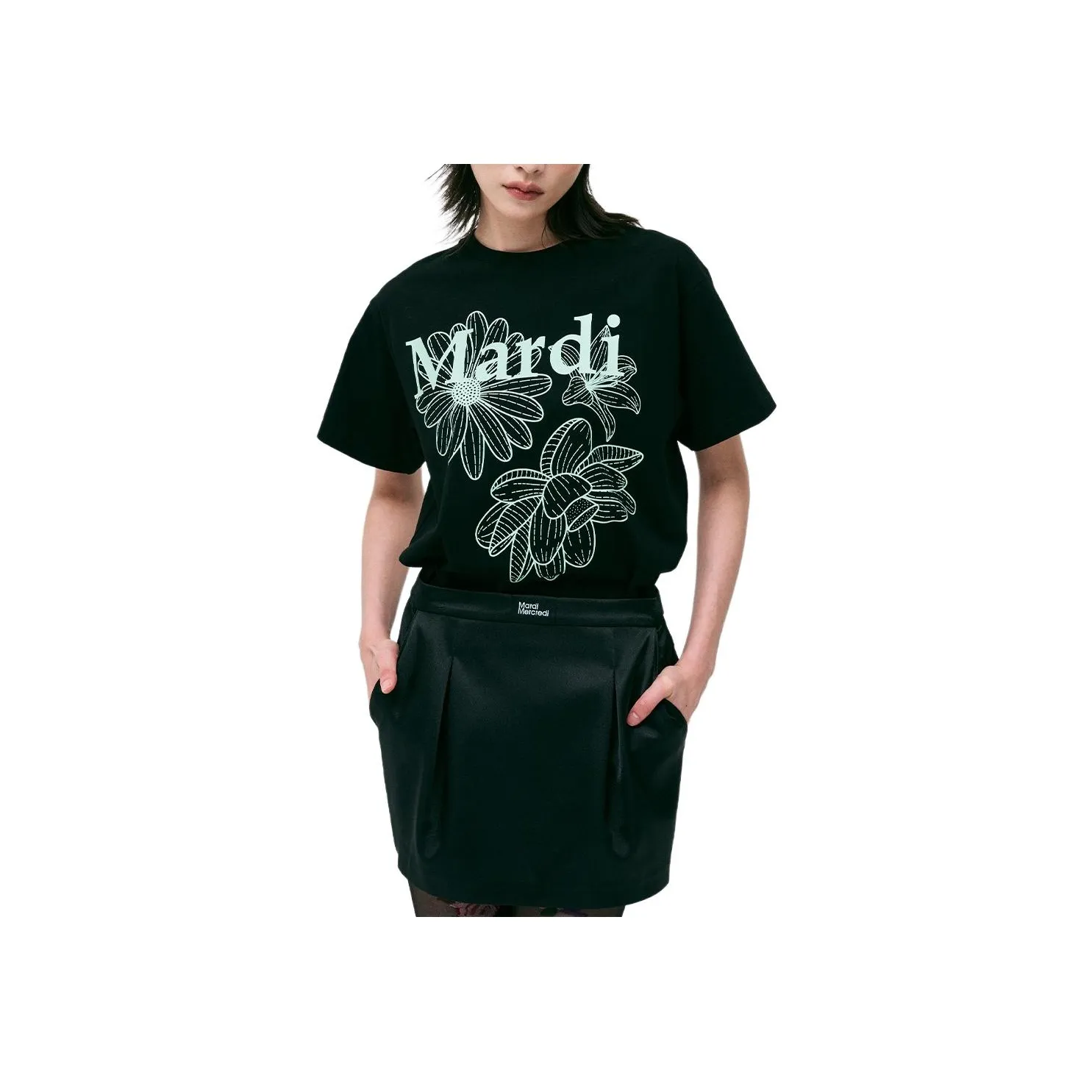 MARDI MERCREDI Les Petites Triple Flower T shirt