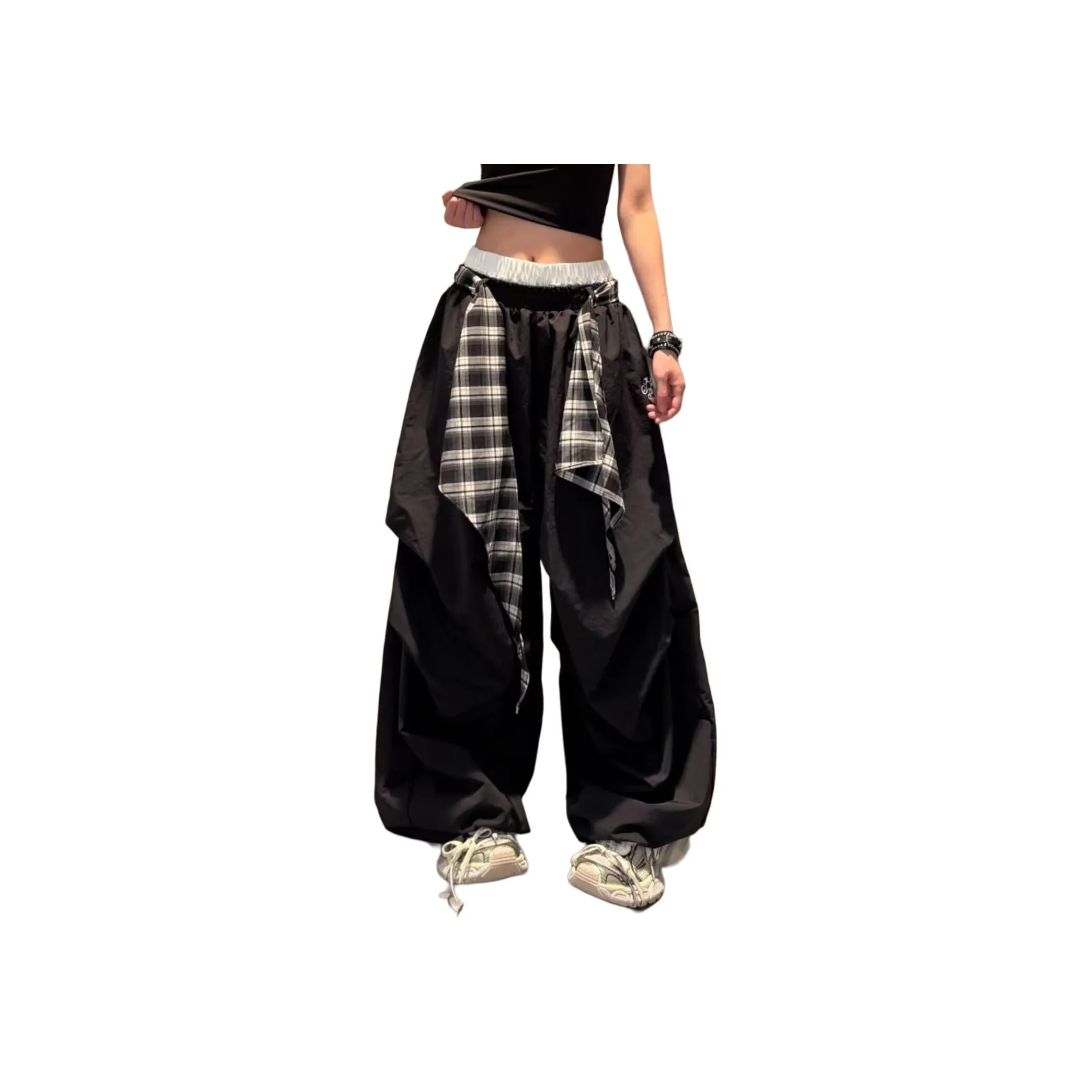 JIMI&JONS Черные Унисекс Повседневные Штаны