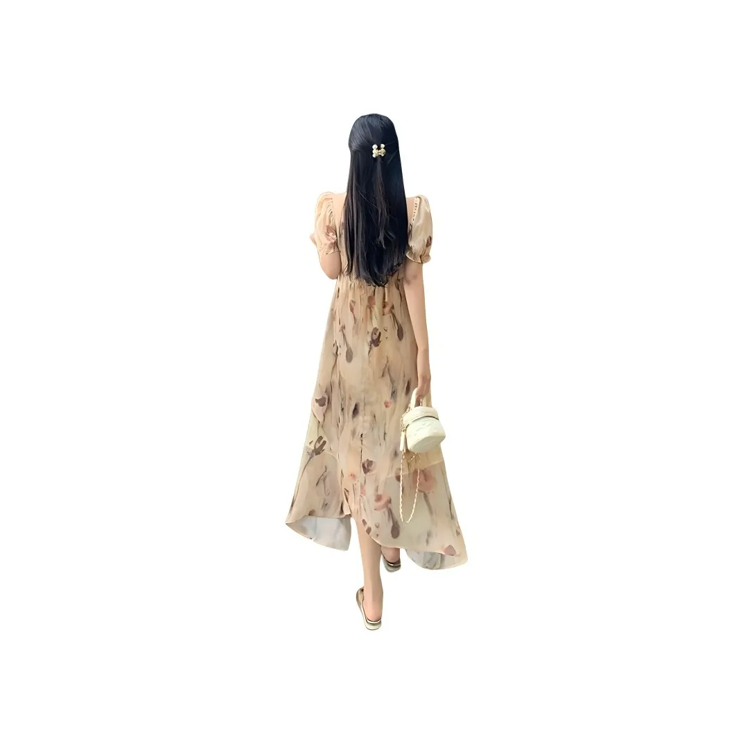 ZCDECO Short Sleeved Dress Women's Cherry Blossom Pink