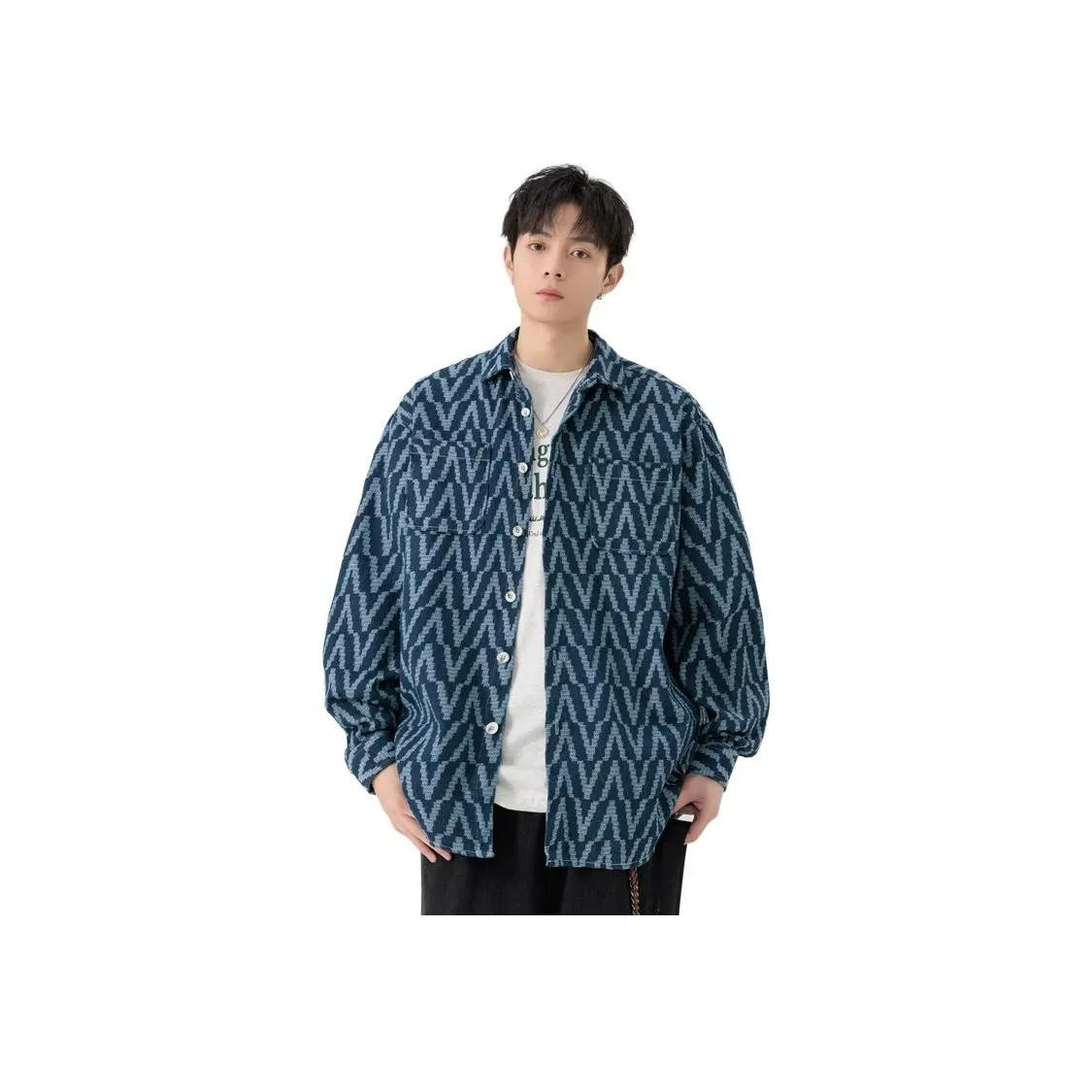 PIERRE CARDIN Shirts Men's Blue