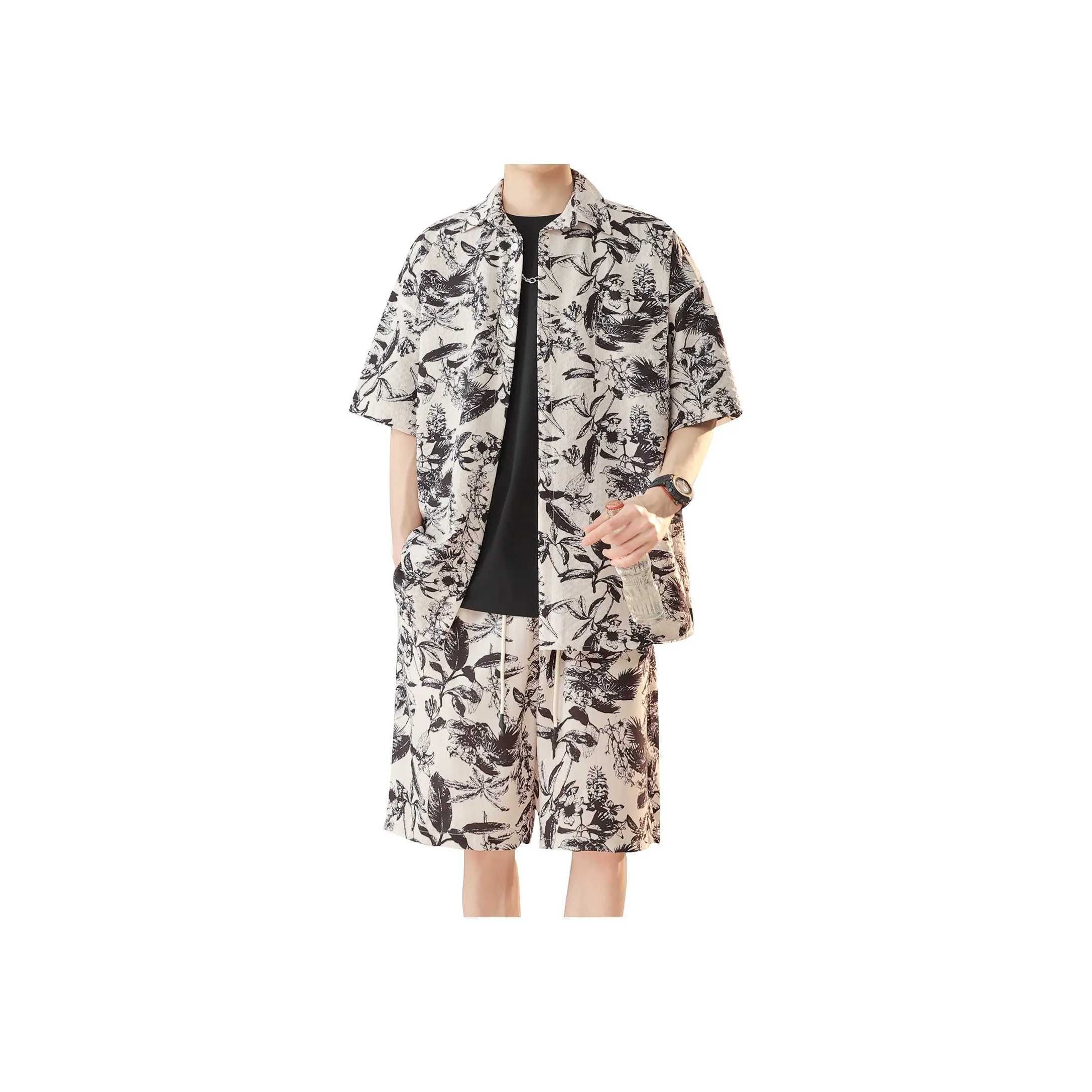 RAP PANDA Рубашка Matching Набор Унисекс Cuba Абрикос