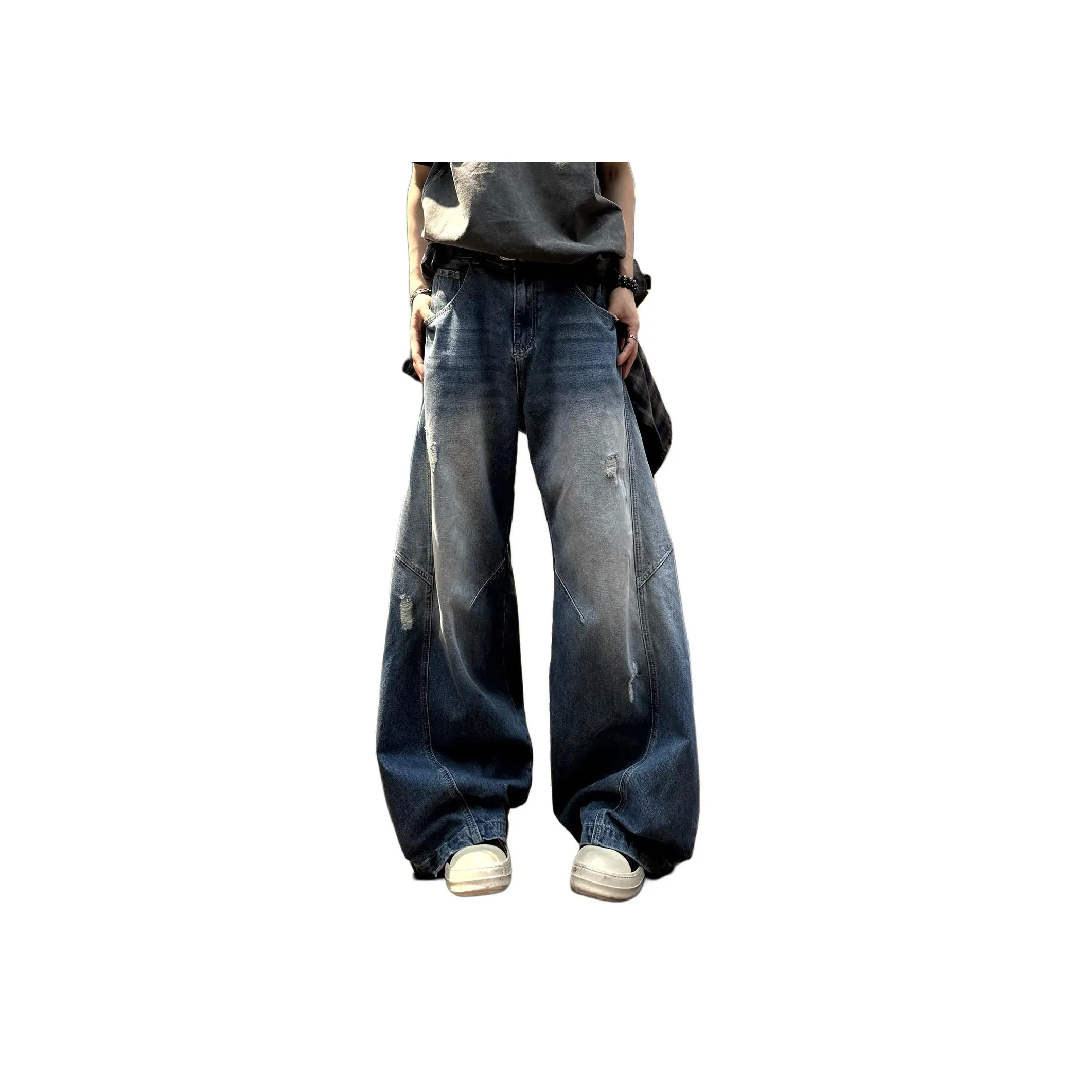 CORNILOT Темно-синие унисекс джинсы