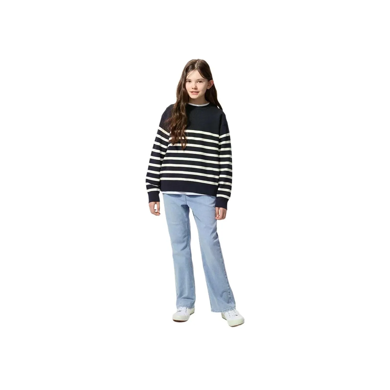 UNIQLO Розовые Синие Унисекс Джинсы