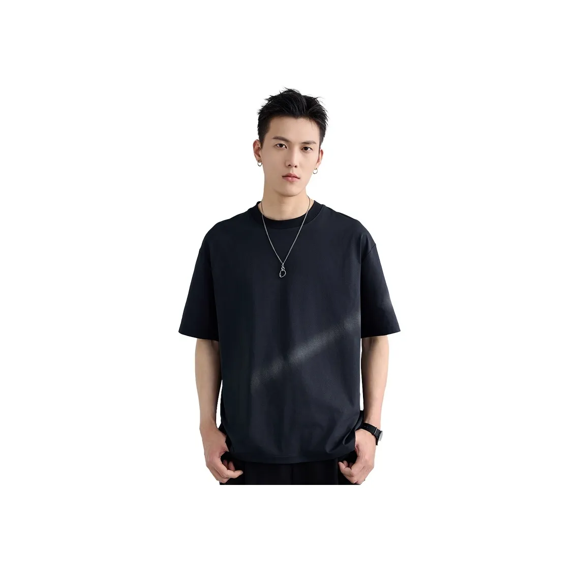 A.B.X Crew Neck Basic Pullover Summer Short Sleeved T Shirts Unisex