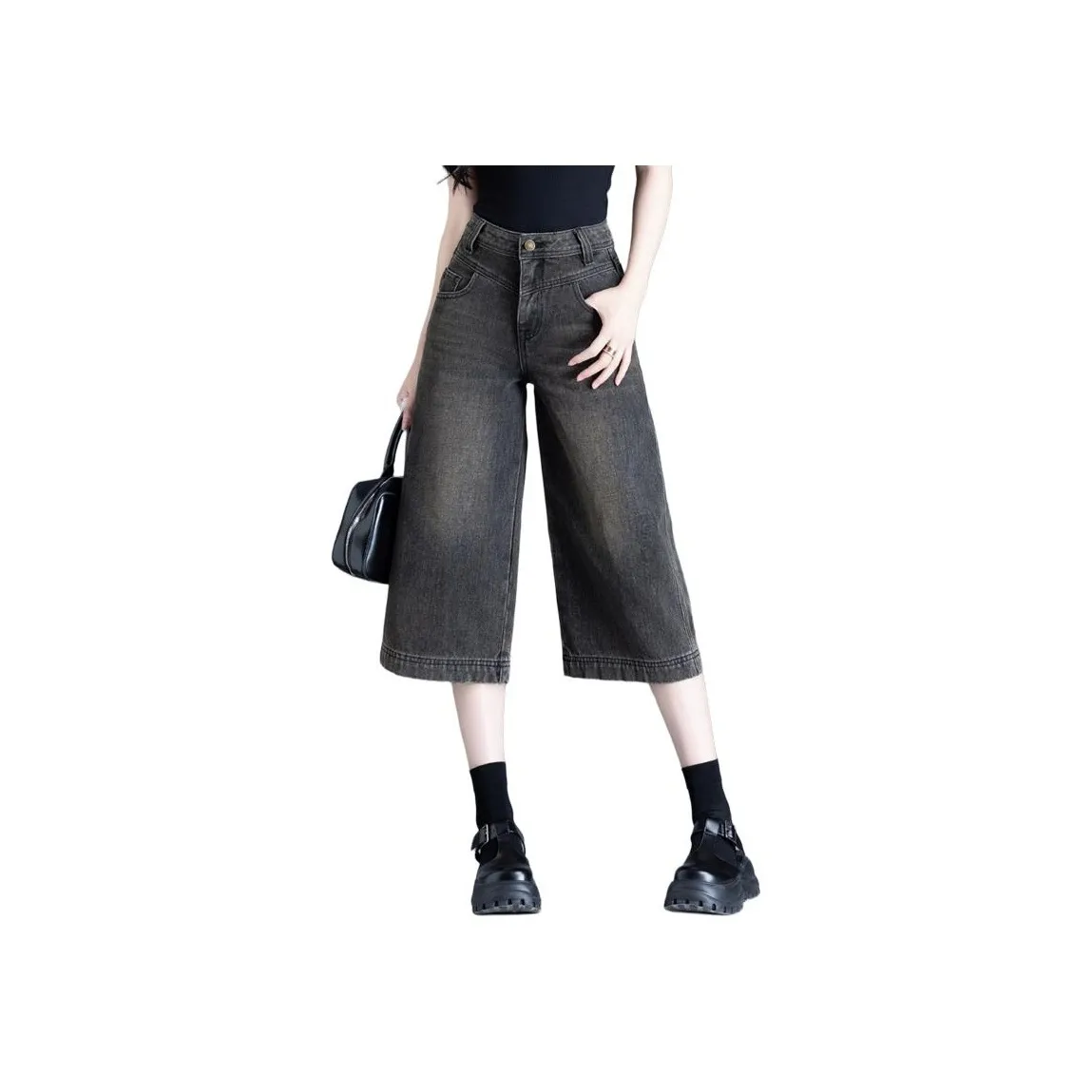 You Cow Me Pants Jeans Women's Black
