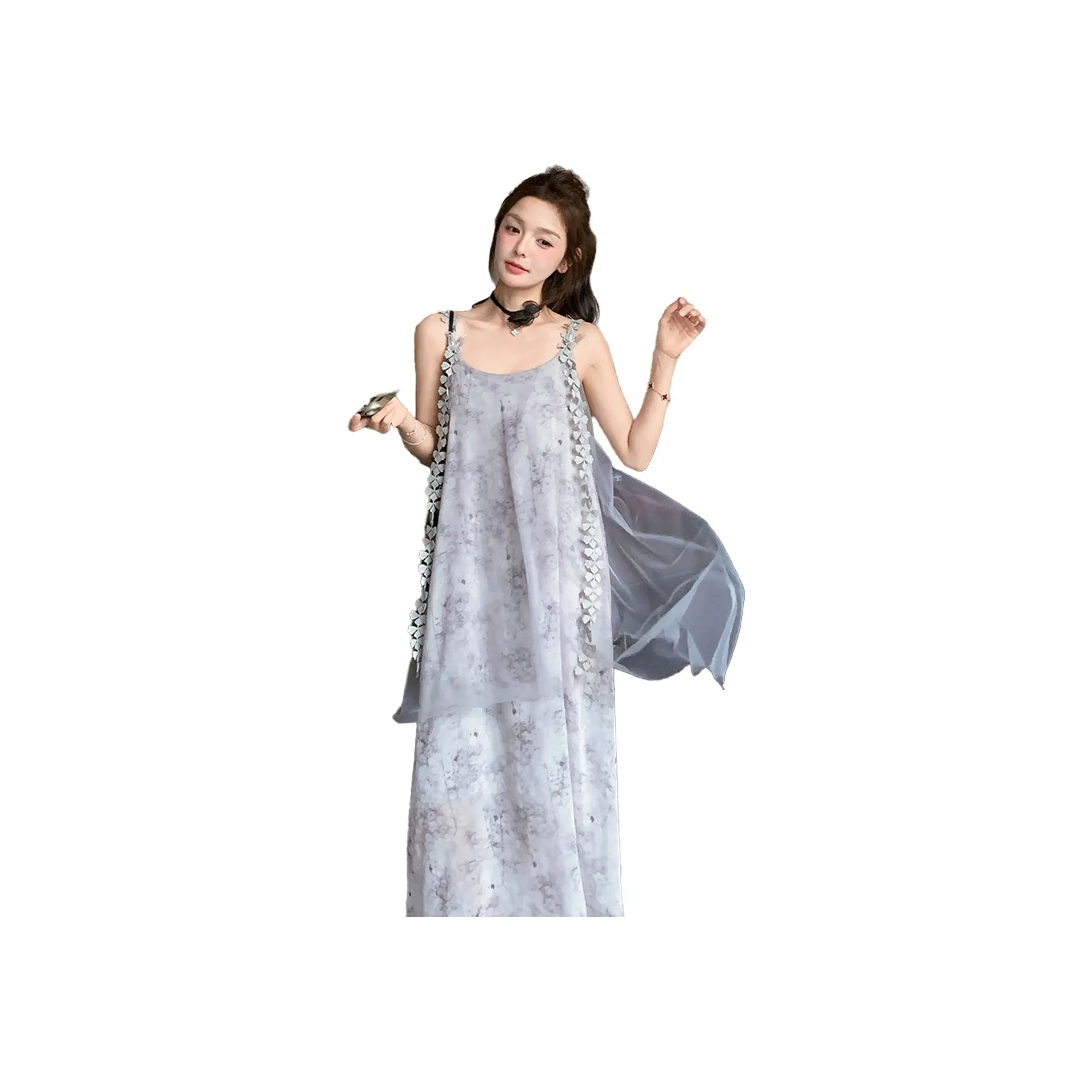 TEME Серый Женские Слиплатья