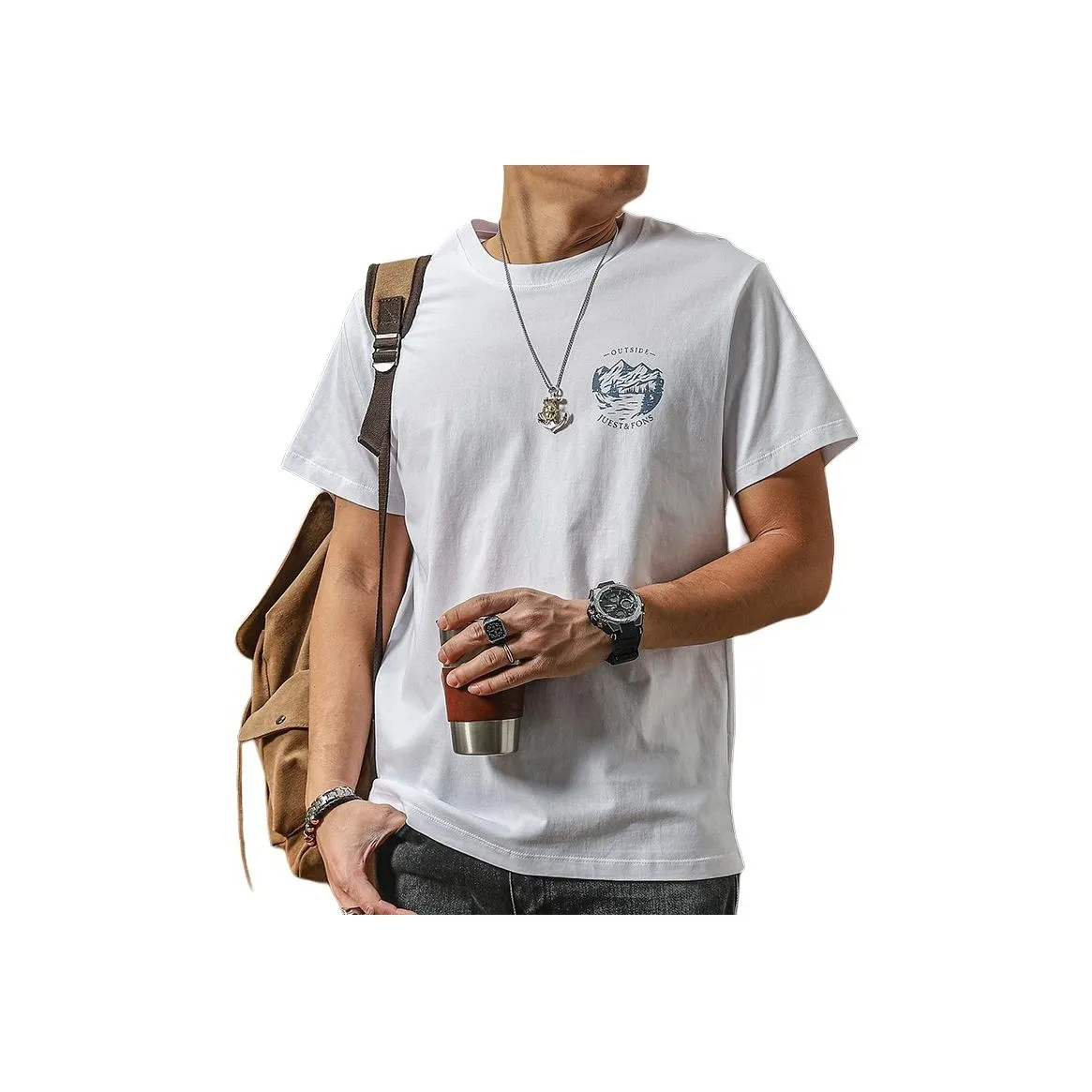 Seasonal Words T Shirt Men's White