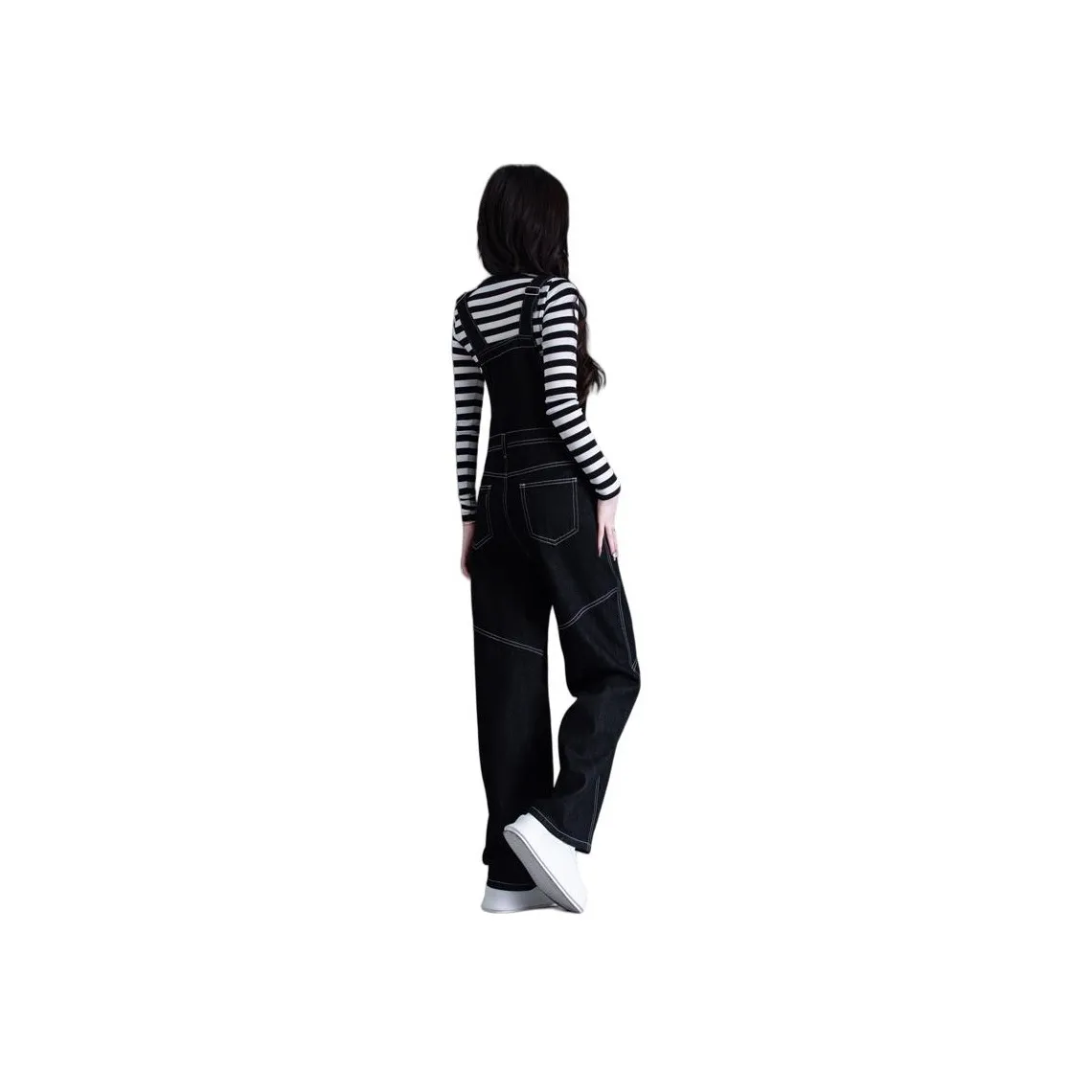 You Cow Me Pants Overalls Women's Black
