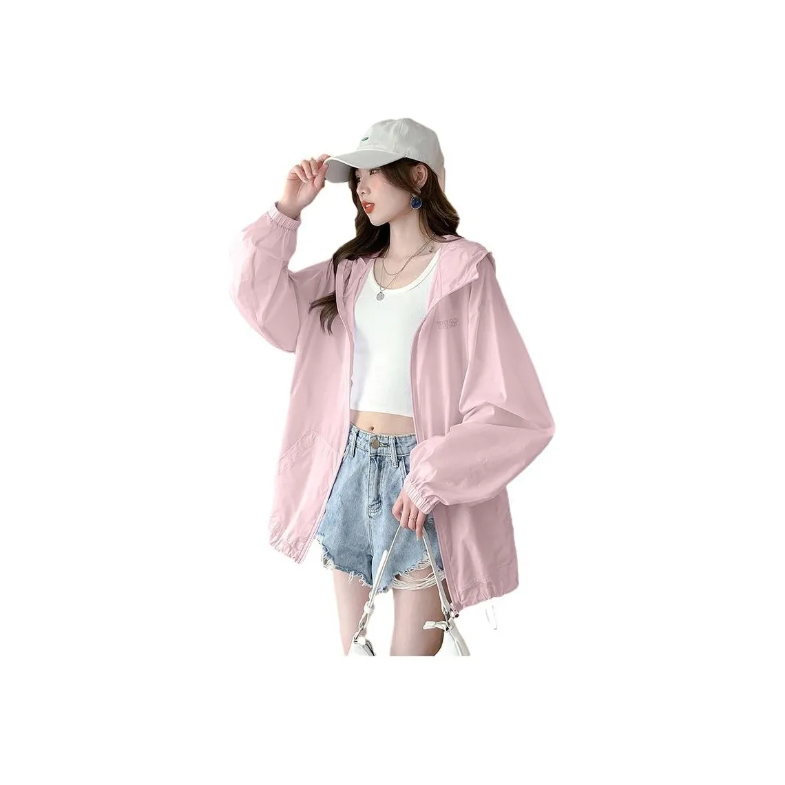 Tonlion Sun Protection Clothing Women's Light Pink