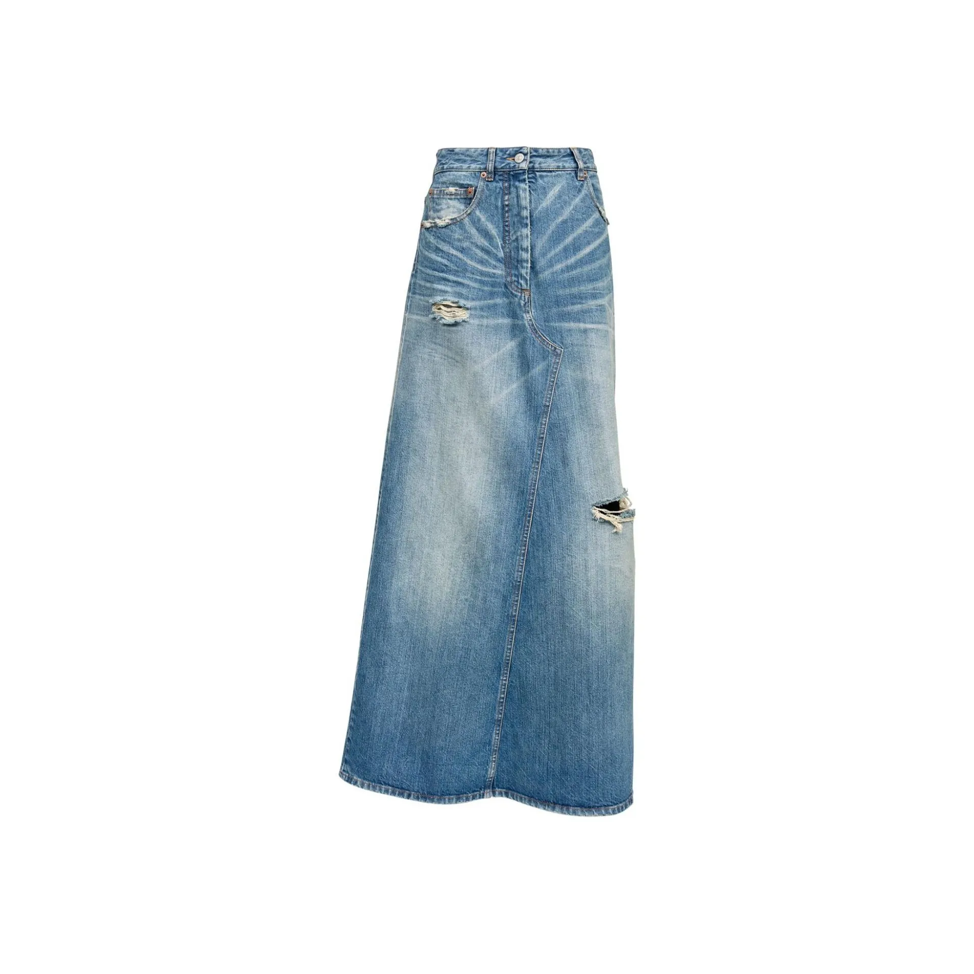MM6 Maison Margiela Logo patch Midi Skirt