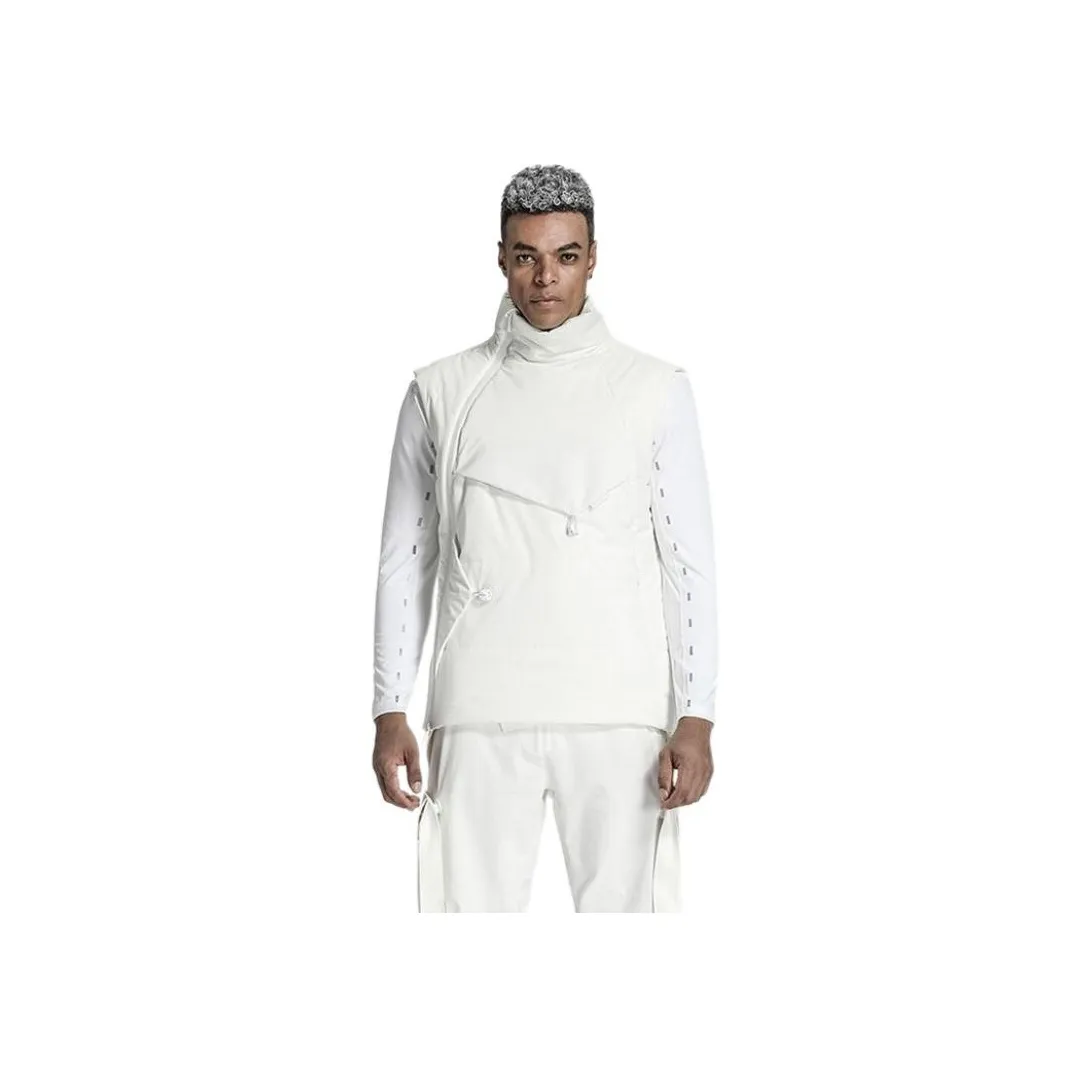 NORVINCY Outdoor Slanted Placket Zip Closure Turtleneck Puffer Jacket Winter Unisex